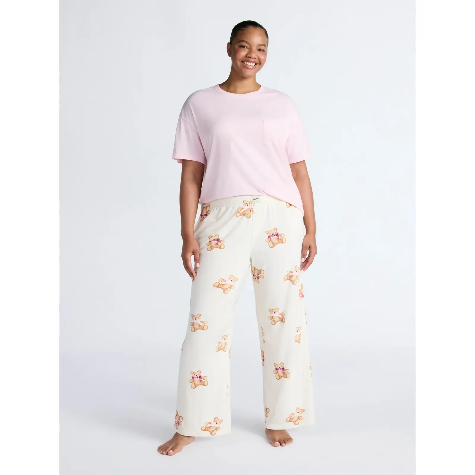 Joyspun Velour Wide-Leg Sleep Pants