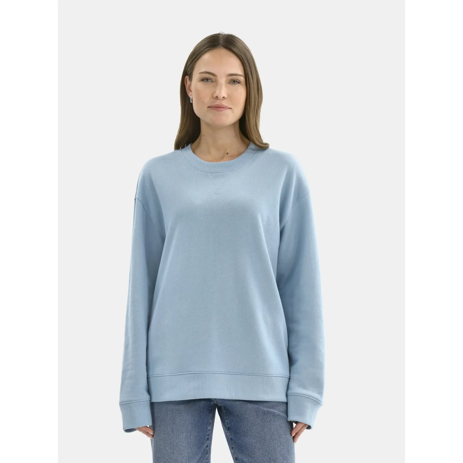 Time and Tru Women's Crewneck Sweatshirt with Long Sleeves