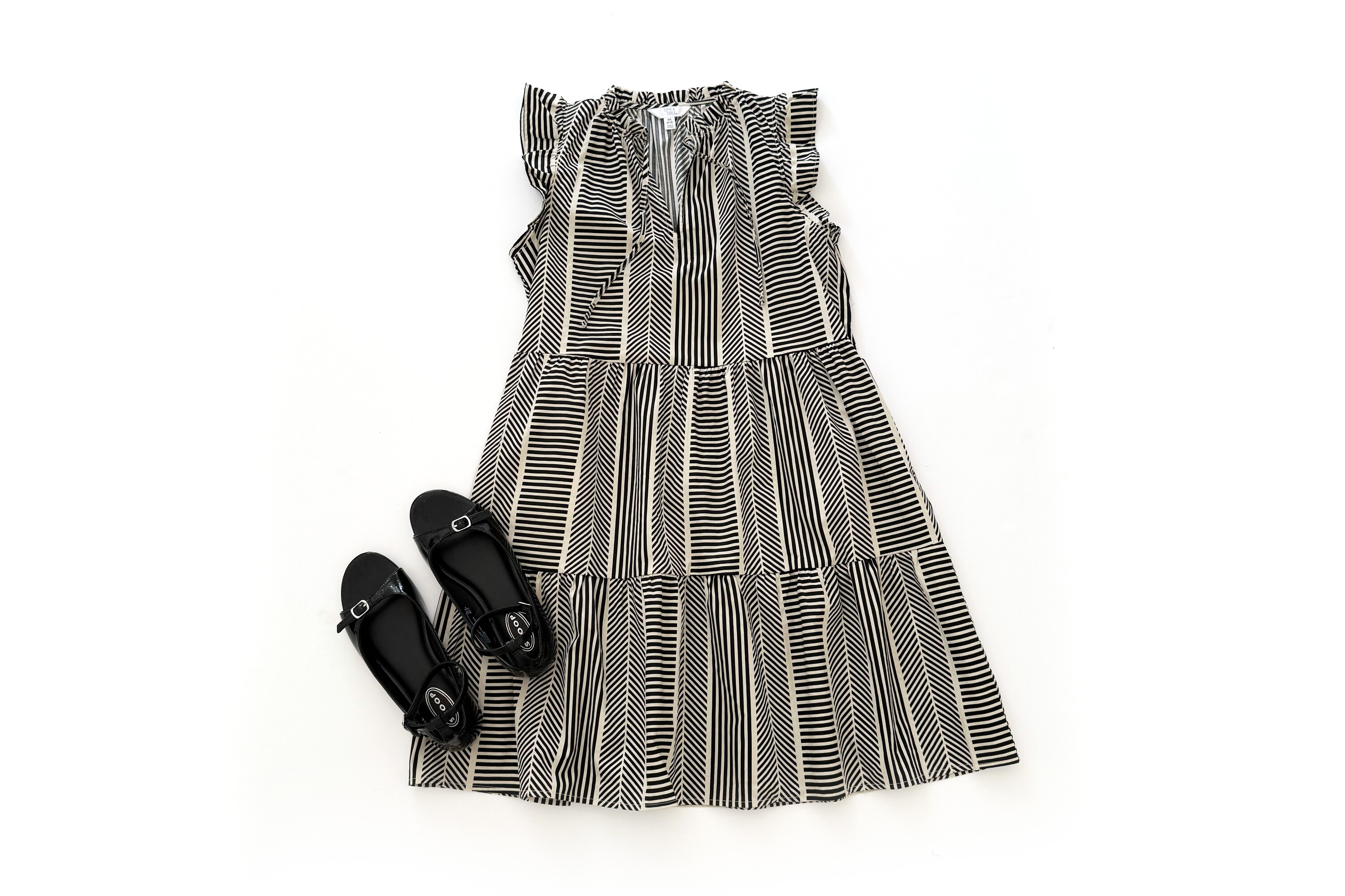 Time and Tru Flutter Sleeve Mini Dress