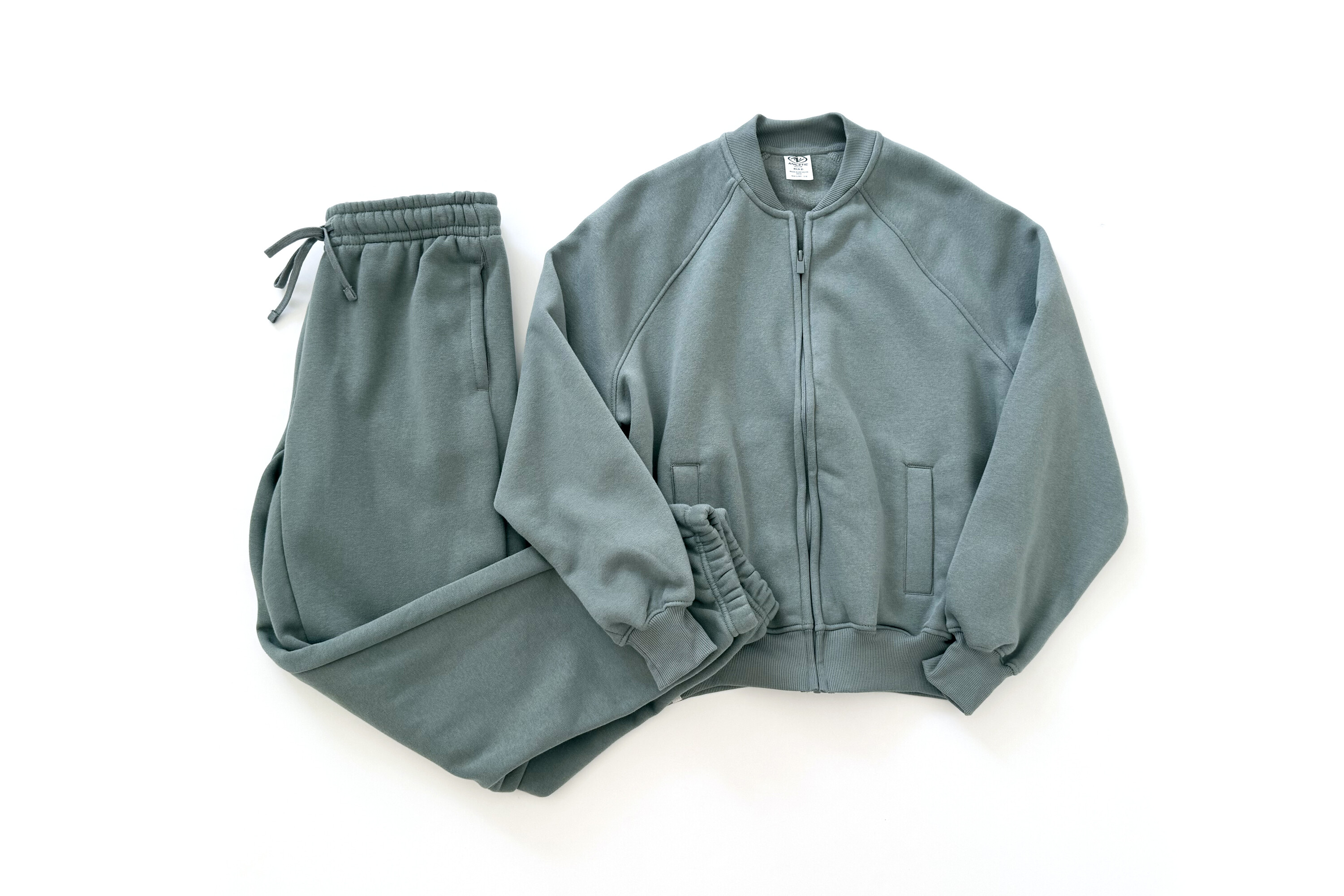Athletic Works Fleece Bomber Jacket and Jogger Sweatpants