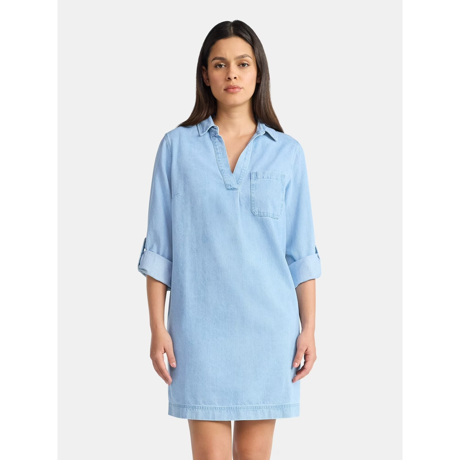 Time and Tru Denim Shirt Dress