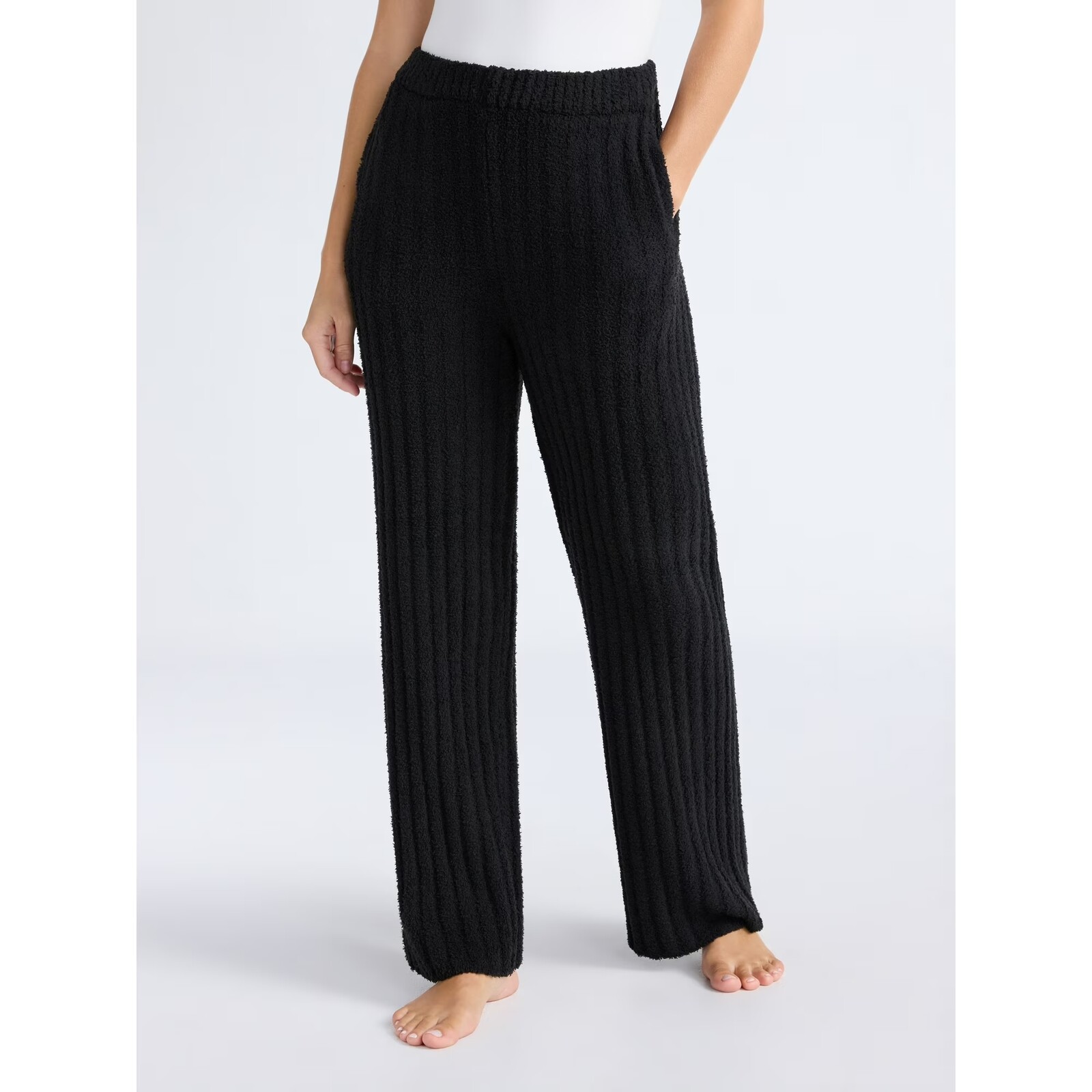 Joyspun Sleepwear Ribbed Wide-Leg Pants
