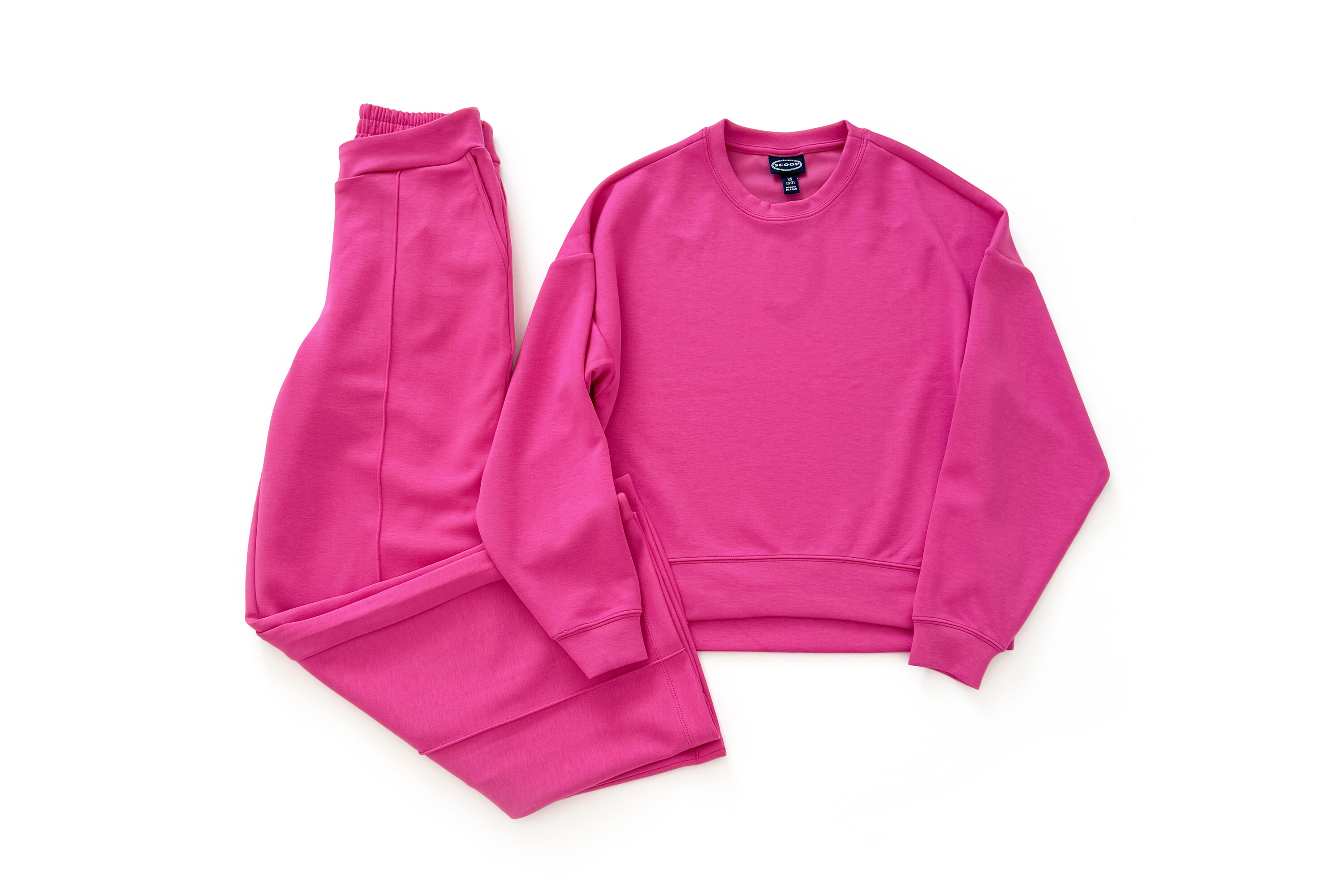 Scoop ScubaKnit Sweatshirt & Seamed Sweatpants
