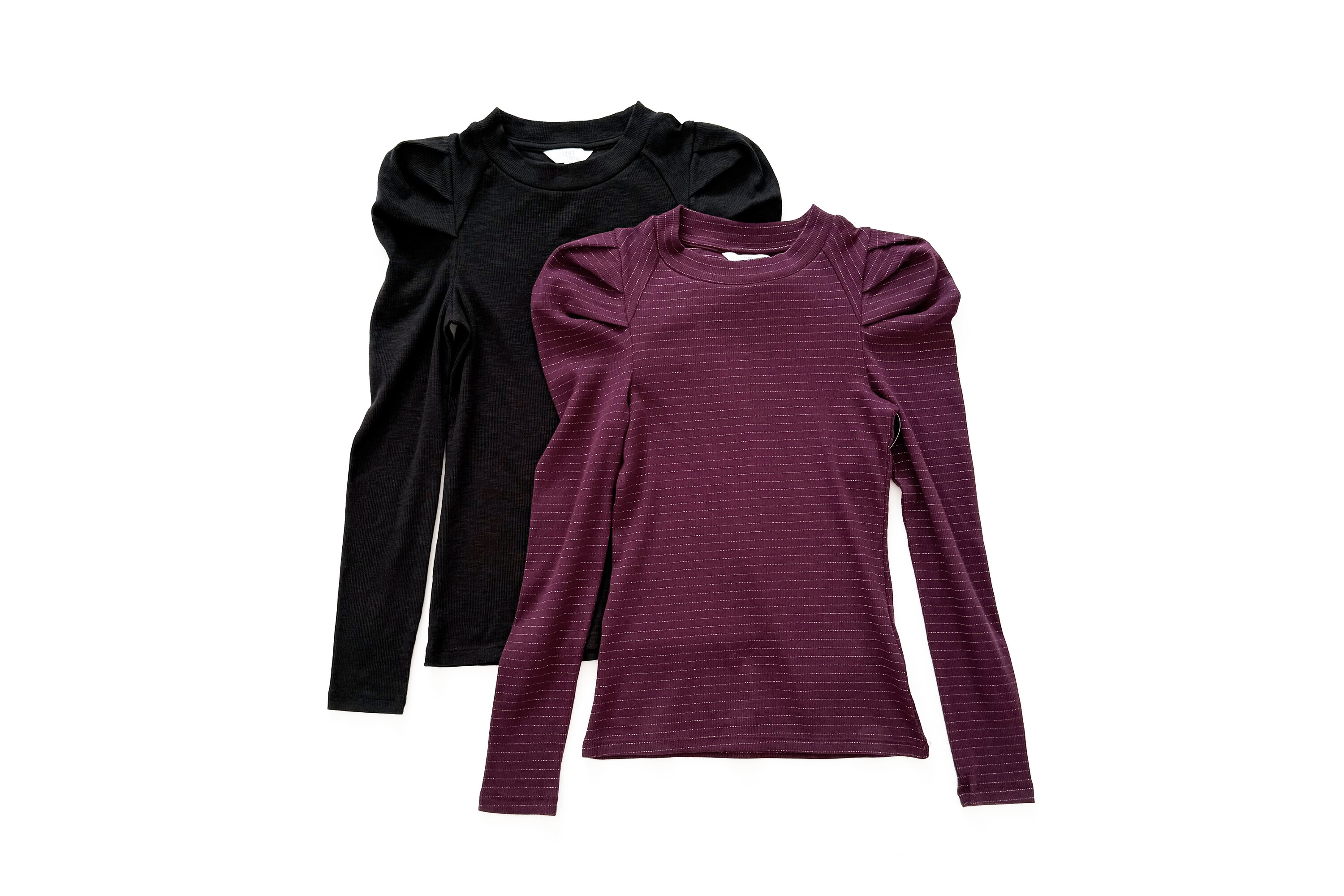 Time and Tru Long Sleeve Puff Sleeve Top