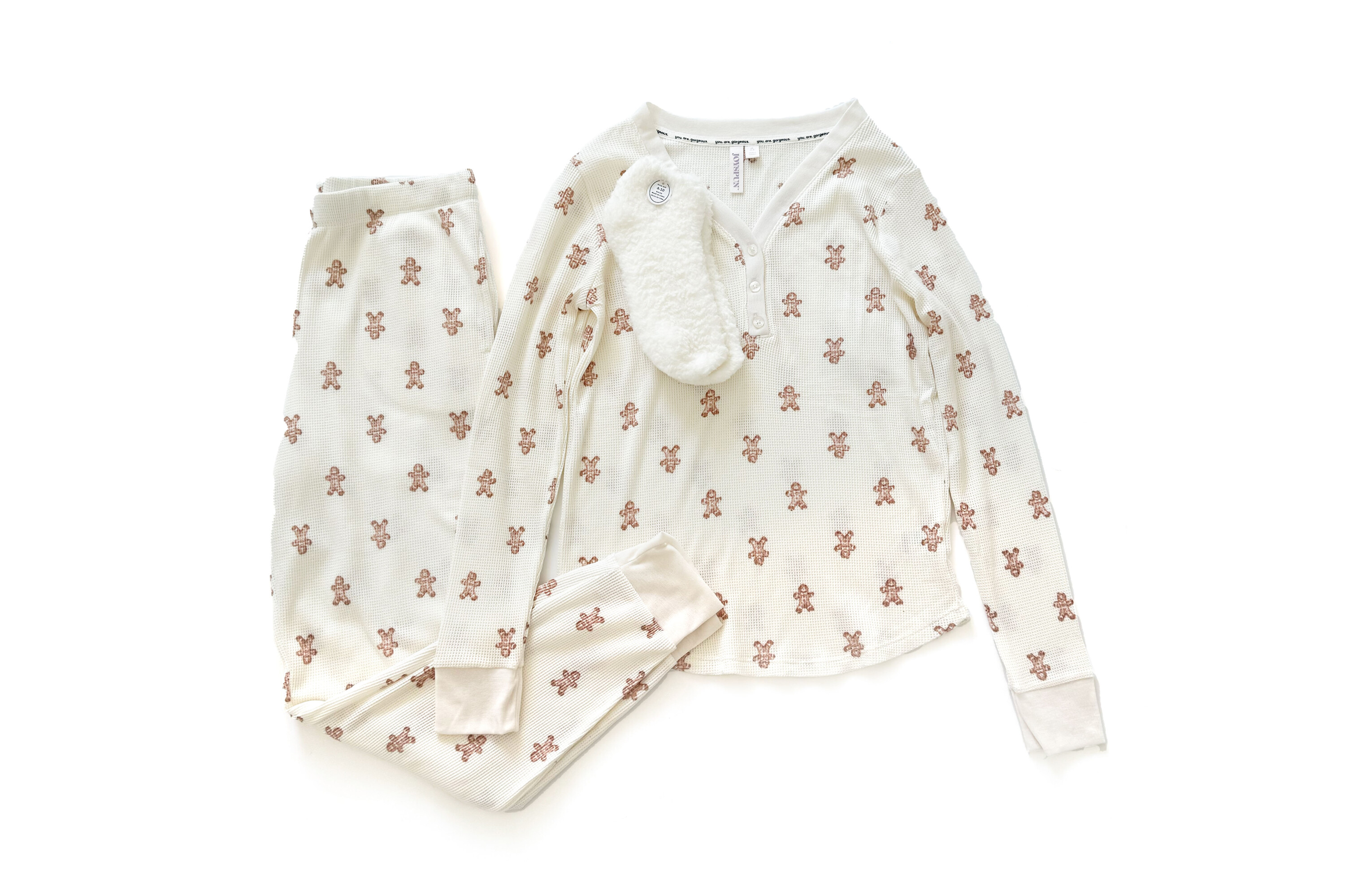 Joyspun Waffle Knit Pajama Set