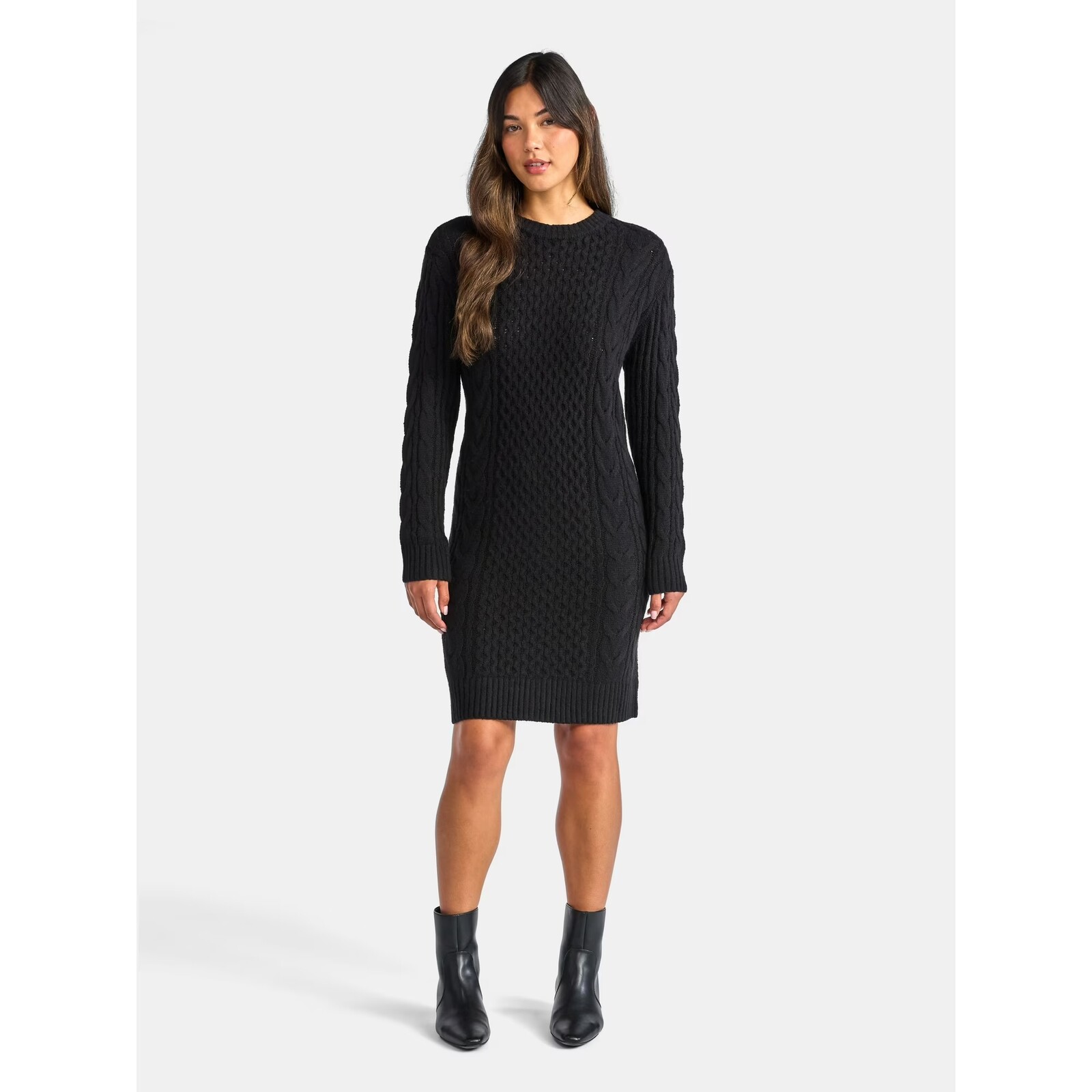 Time and Tru Cable Knit Sweater Dress
