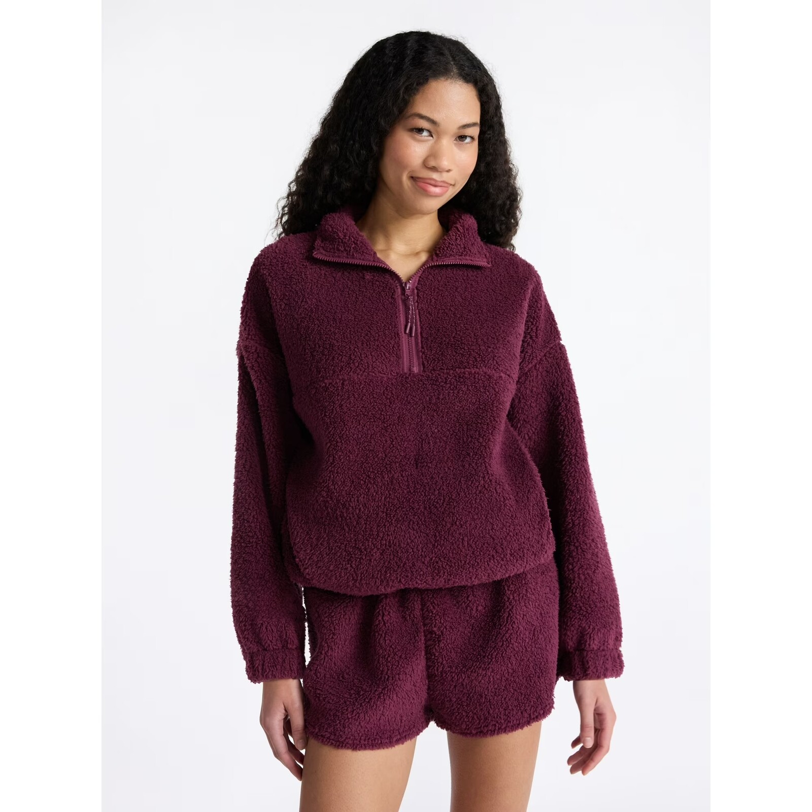No Boundaries Plush Half-Zip Pullover - Walmart Finds