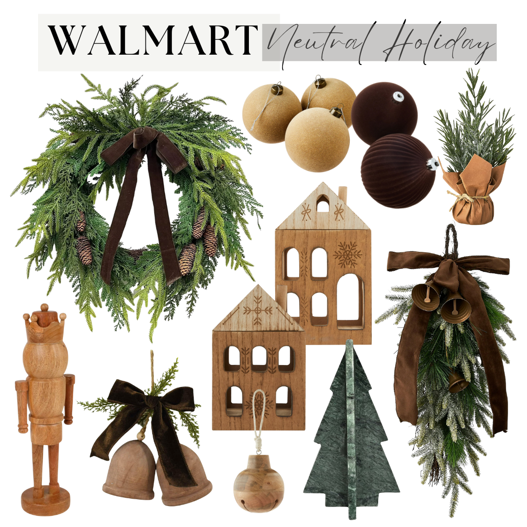 Neutral Christmas Decor at Walmart