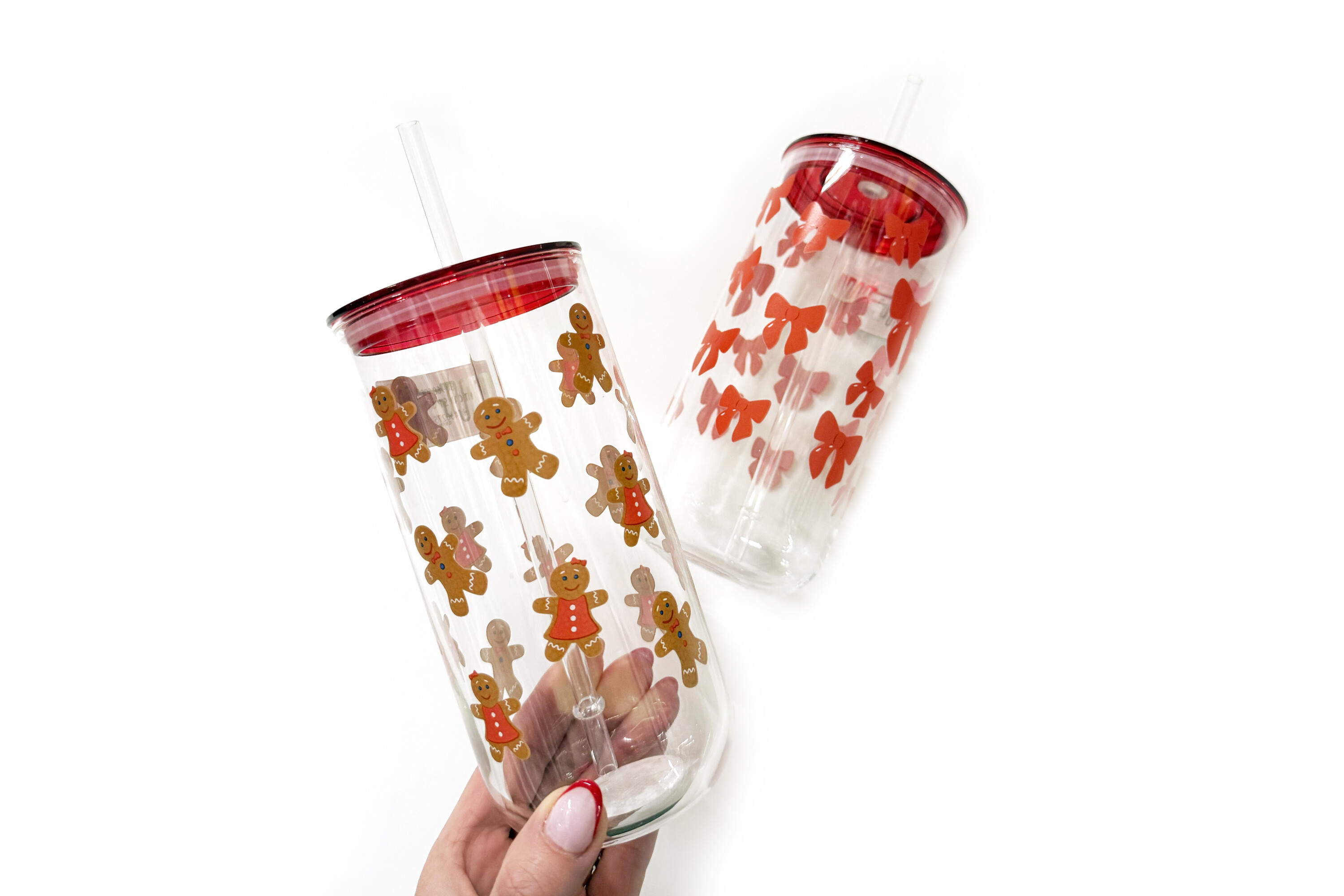 Holiday Time Glass Sippers