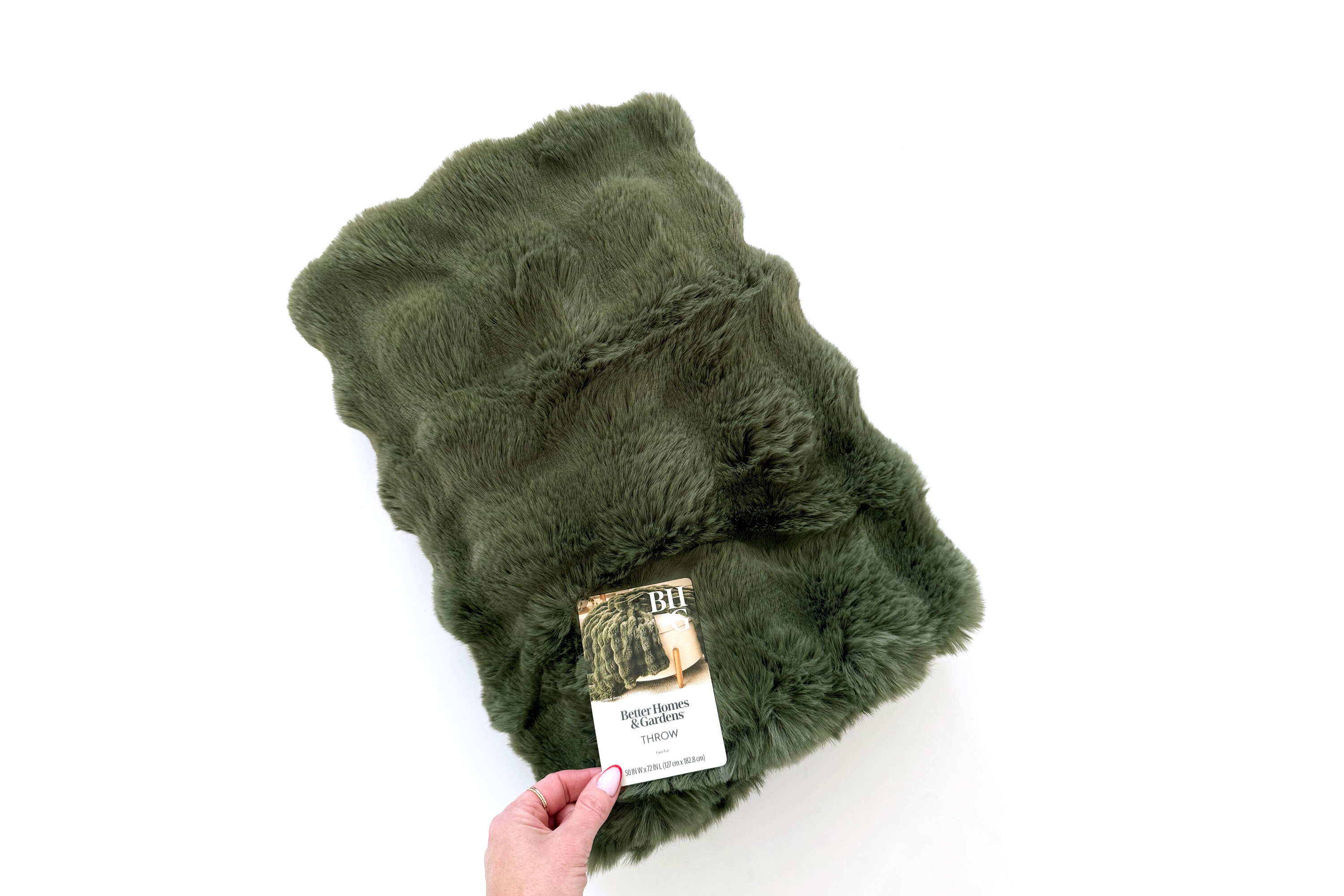 Better Homes & Gardens Faux Fur Oversized Throw Blanket