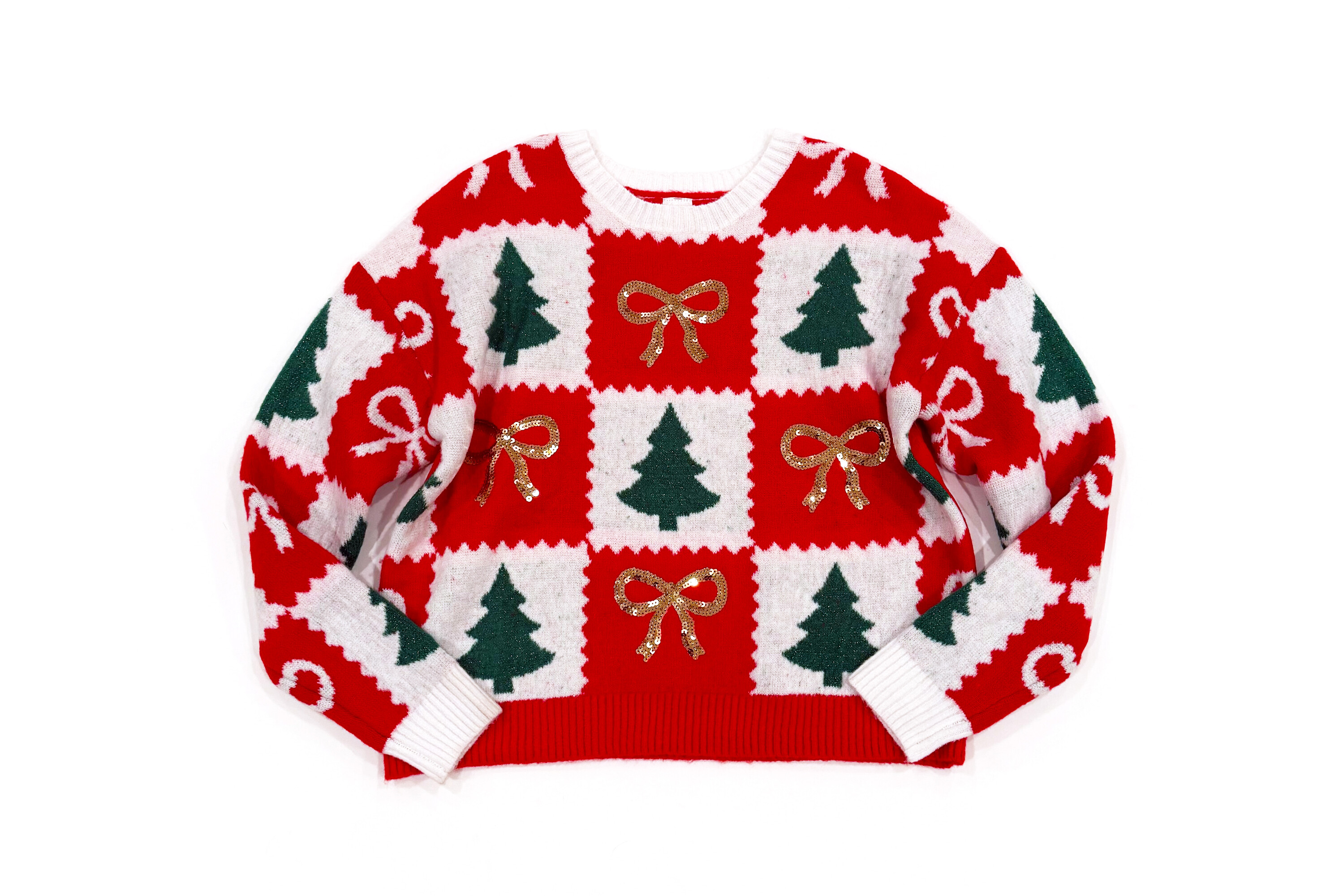 Holiday Time Embellished Christmas Sweater