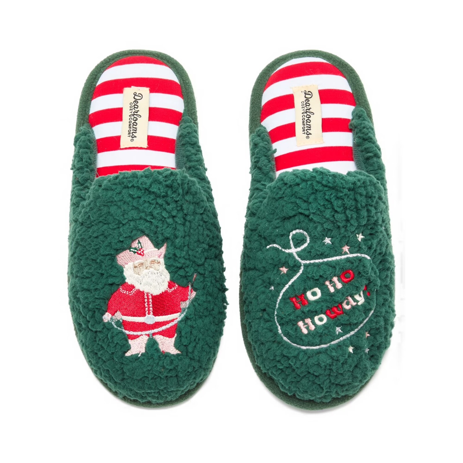 Dearfoams Cozy Comfort Holiday Novelty Slippers
