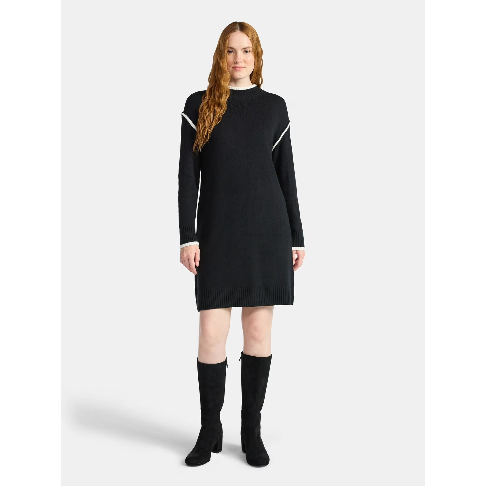 Time and Tru Tipped Sweater Dress