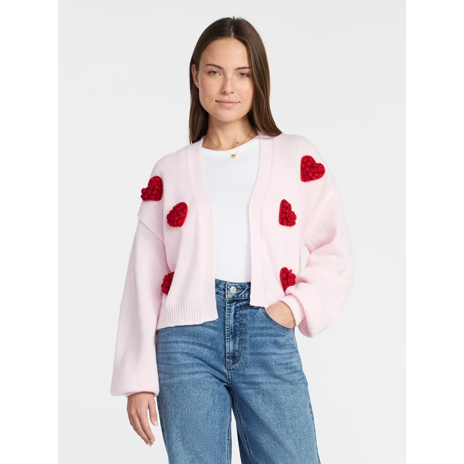 Madden NYC Women's Heart Cardigan