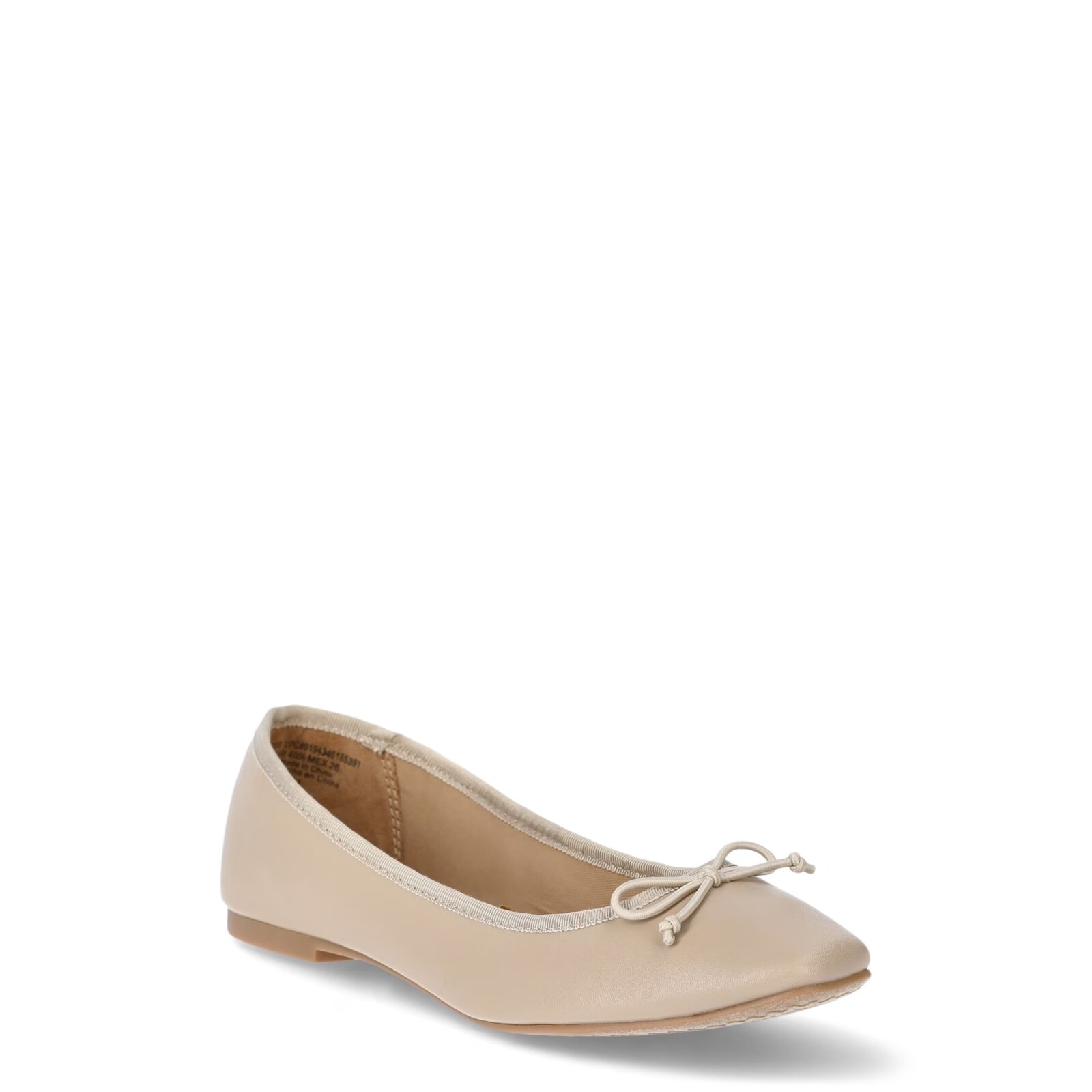 Time and Tru Faux Leather Ballet Flats