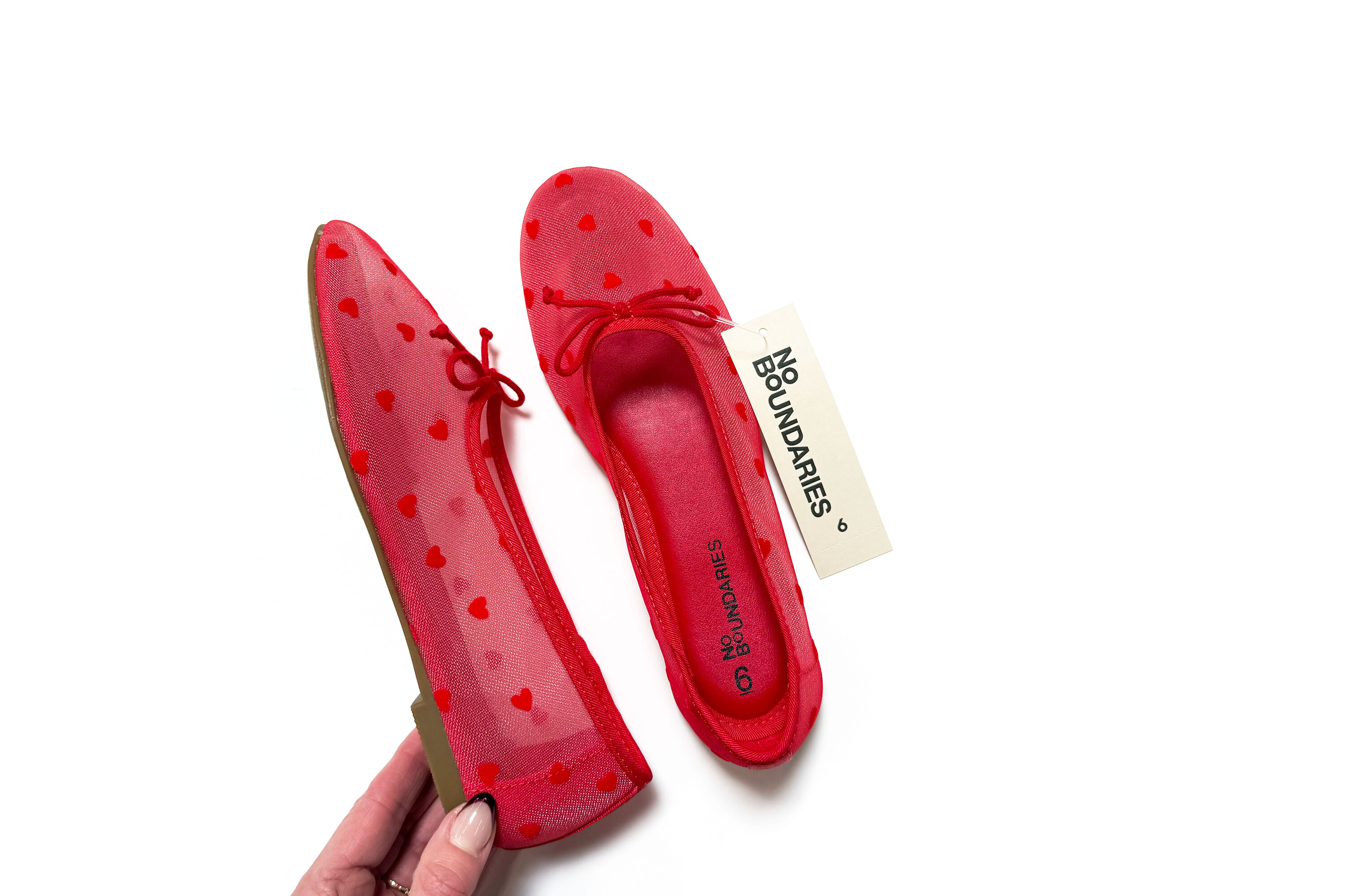 No Boundaries Mesh Ballet Bow Flats