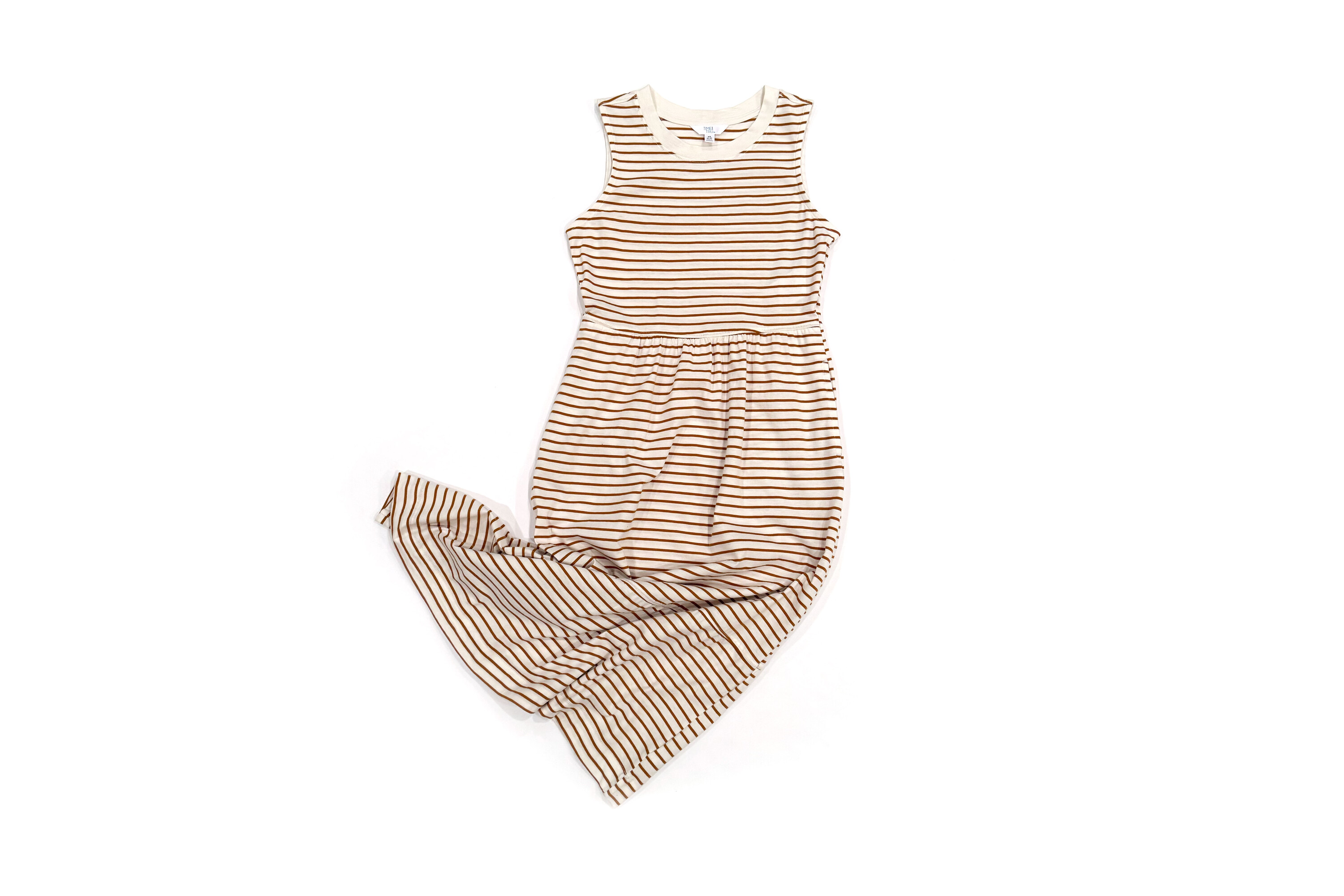 Time and Tru Sleeveless Tiered Midi Dress