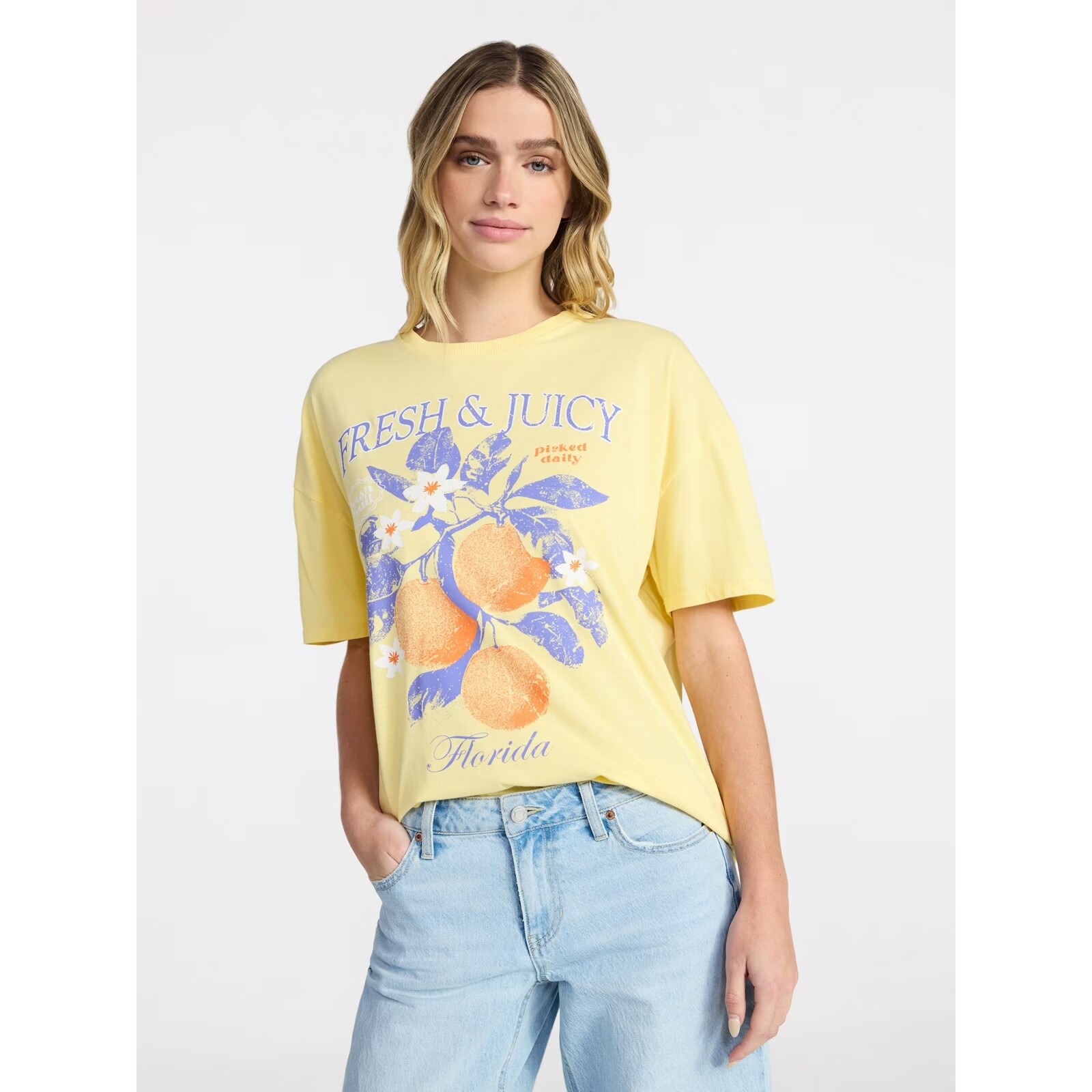 No Boundaries Washed Graphic Boyfriend Tee