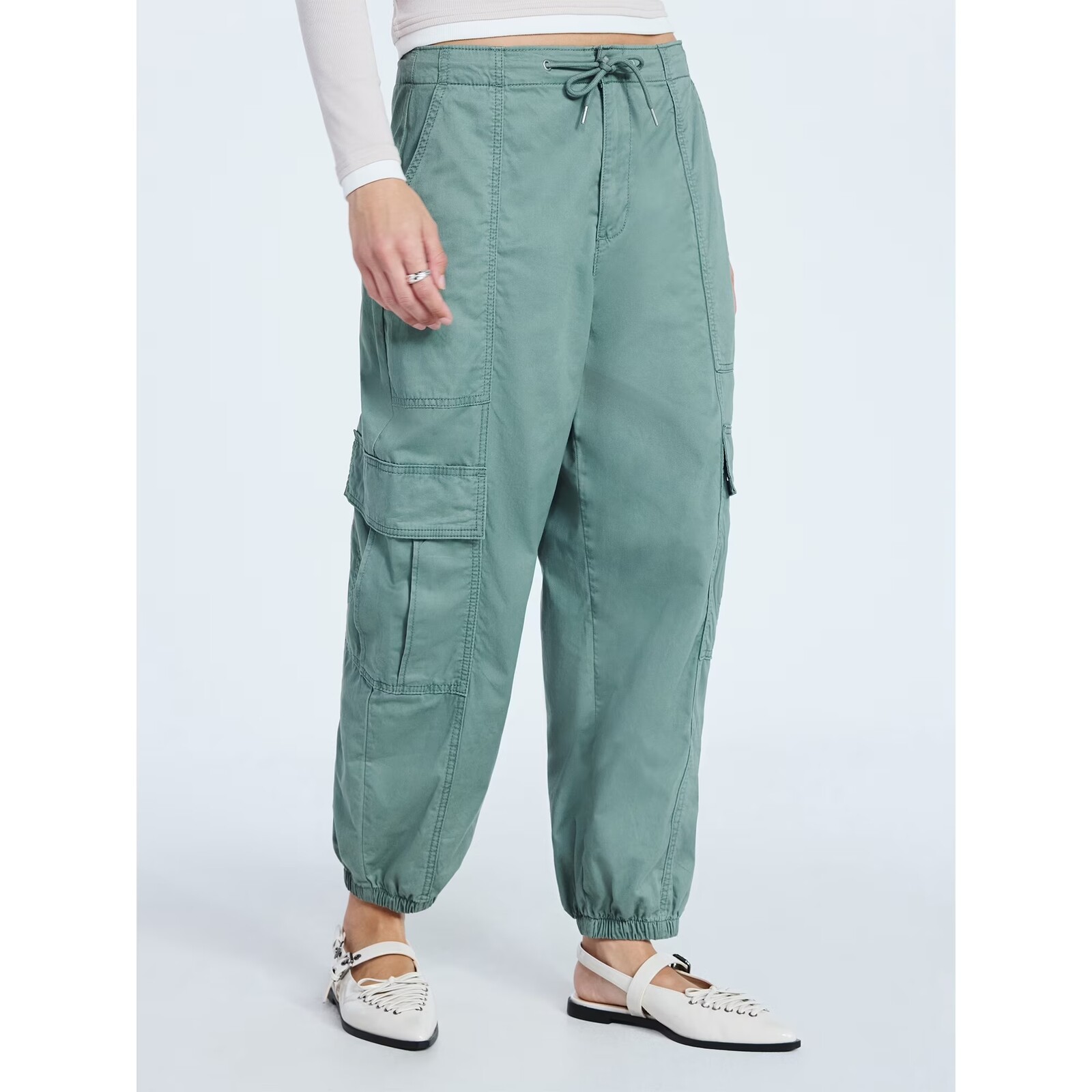 Scoop Cotton Utility Jogger Pants