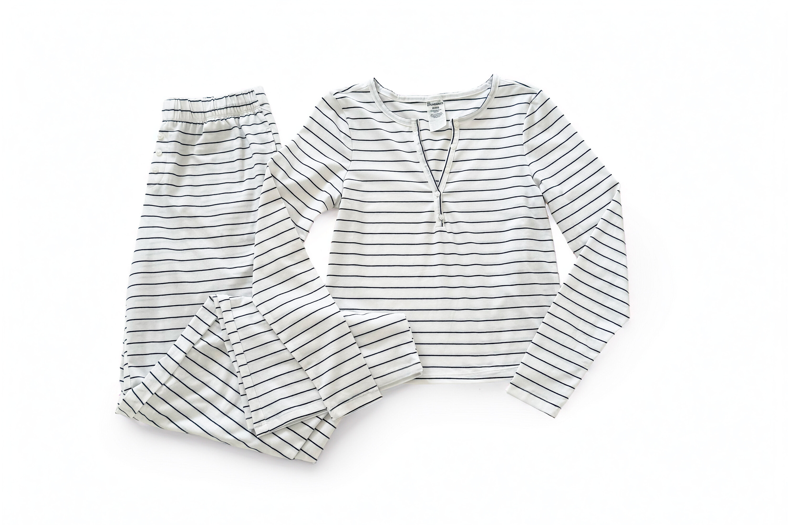 No Boundaries Cloud Core Henley Shirt & Sleep Pants