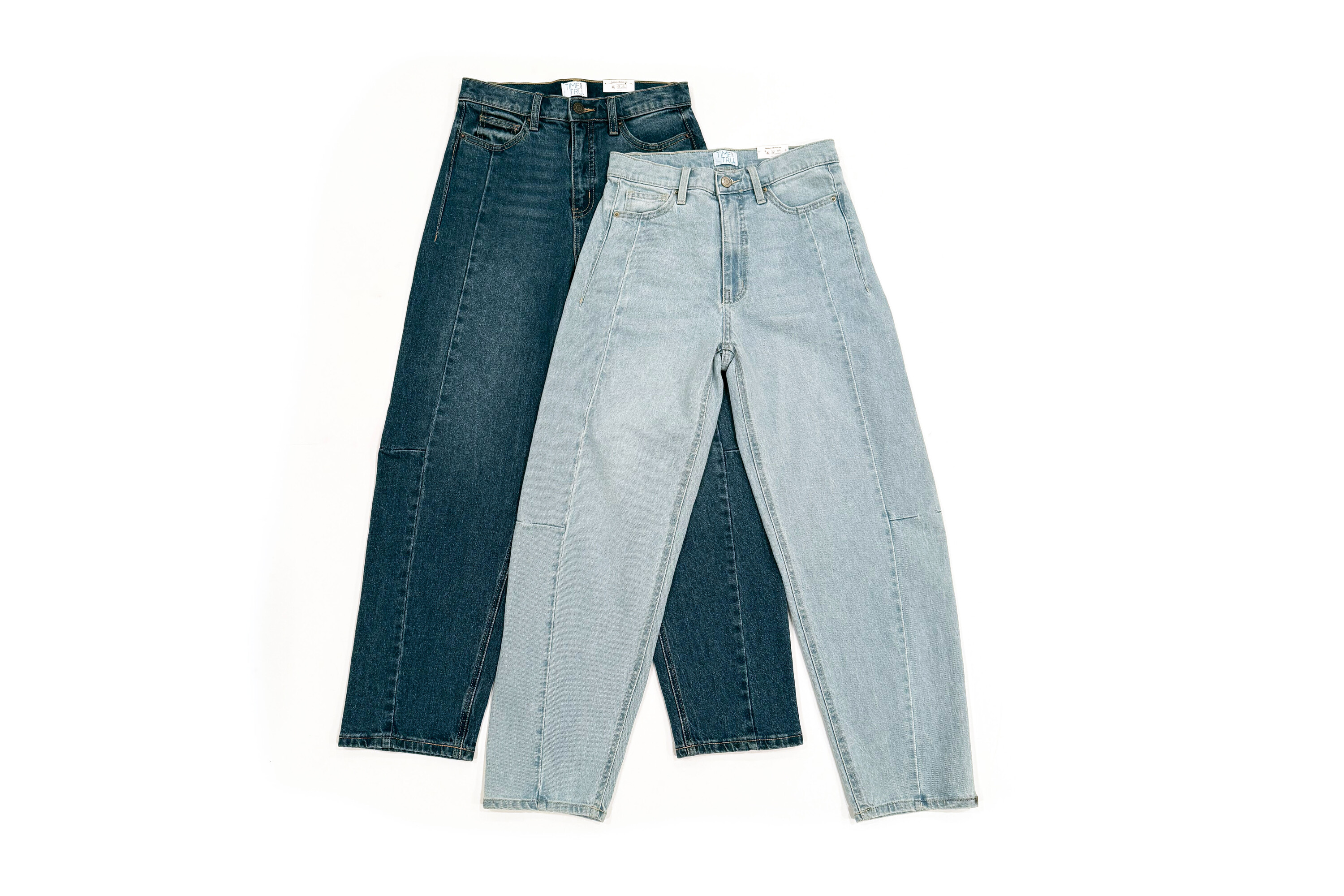 Time and Tru High Rise Barrel Jean