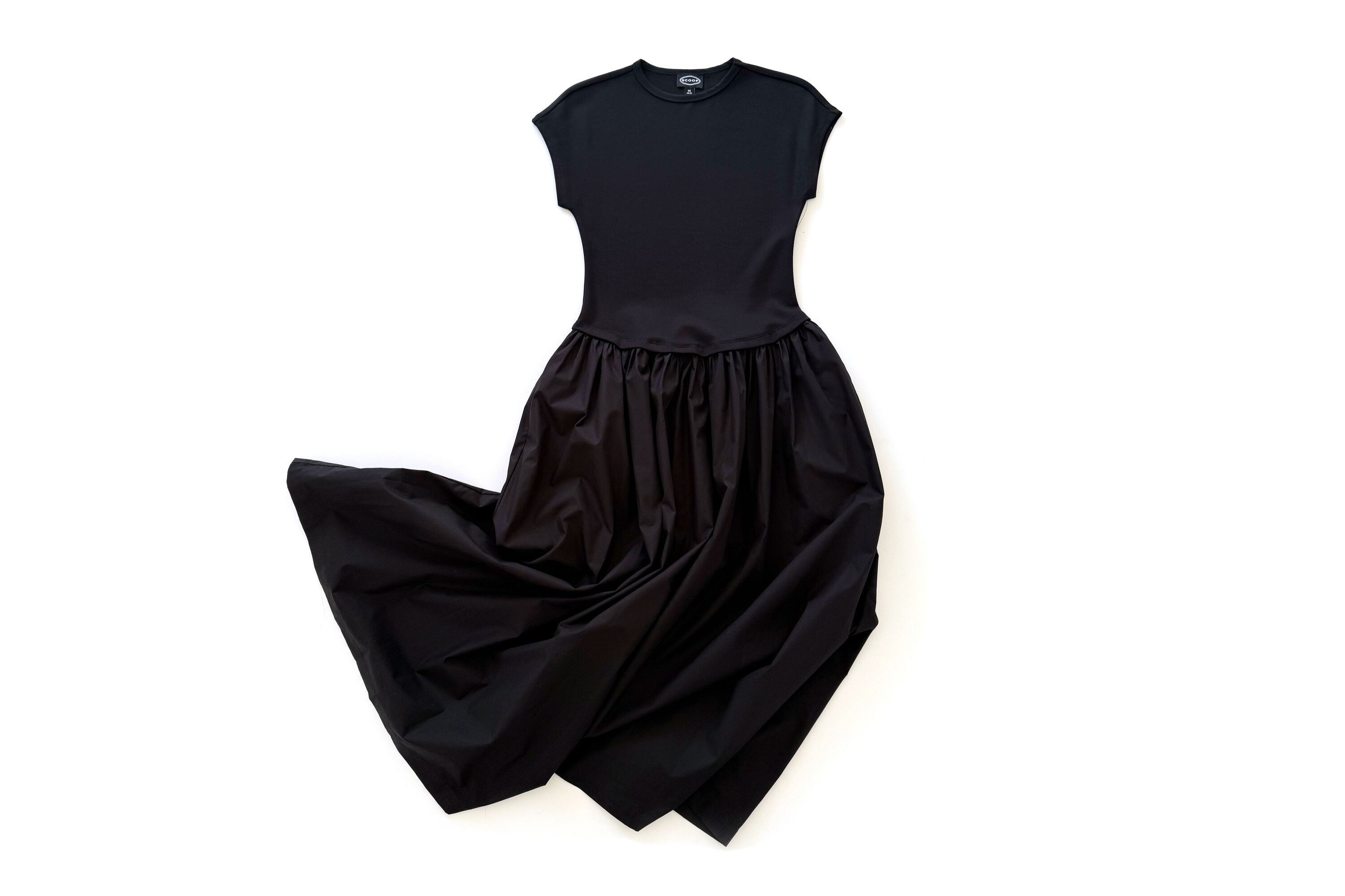 Scoop Dolman Sleeve Maxi Dress