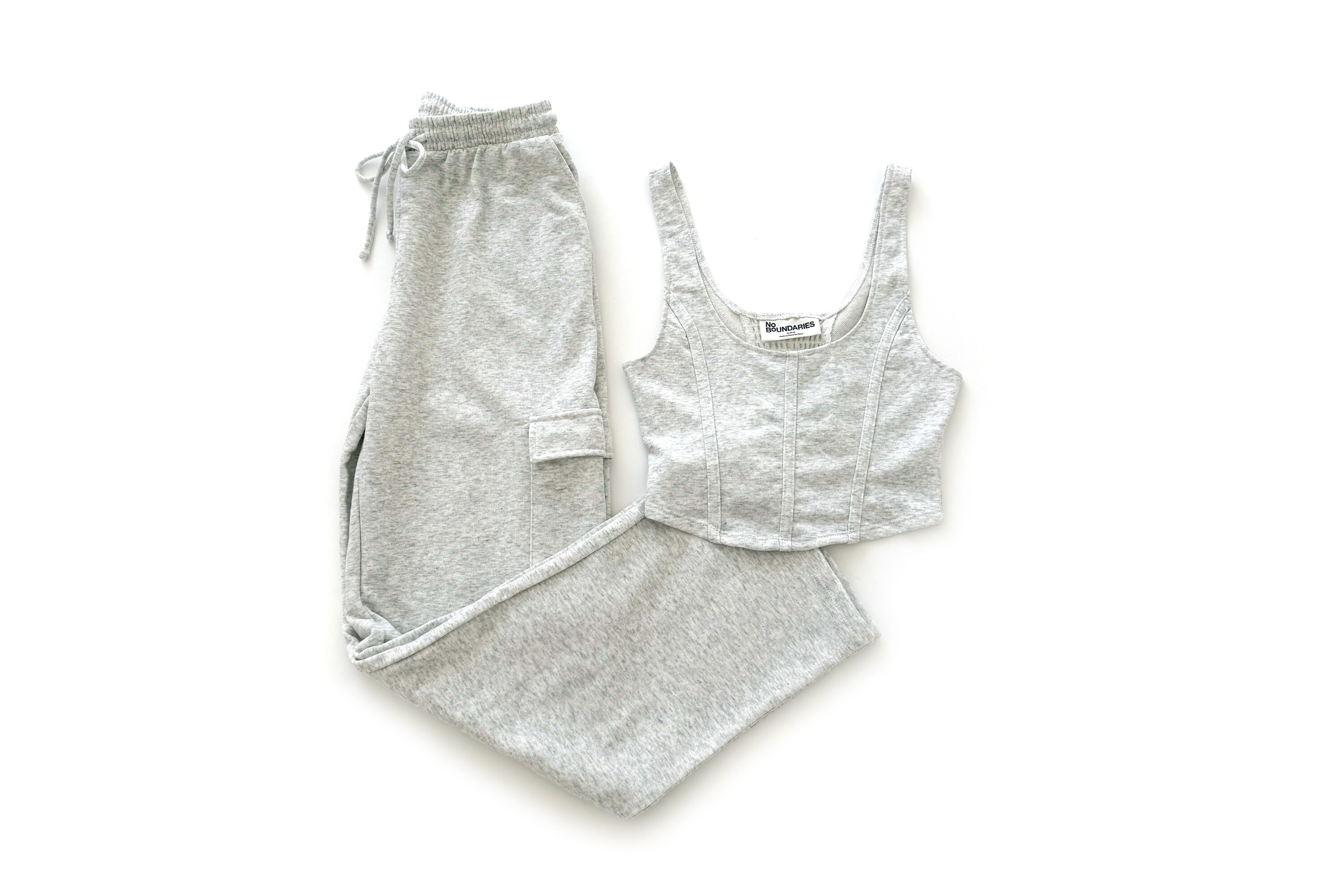 No Boundaries Bustier Tank and Cargo Pant Set