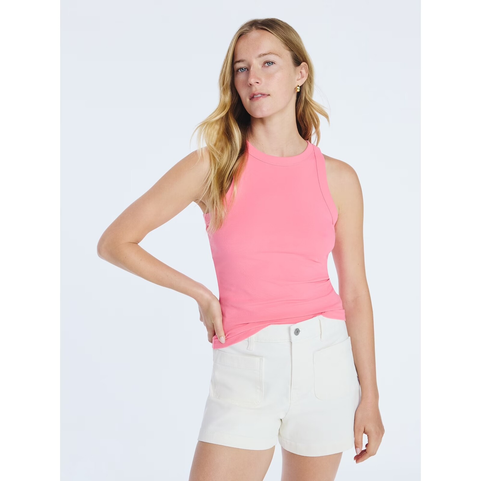 Free Assembly Cutaway Tank Top