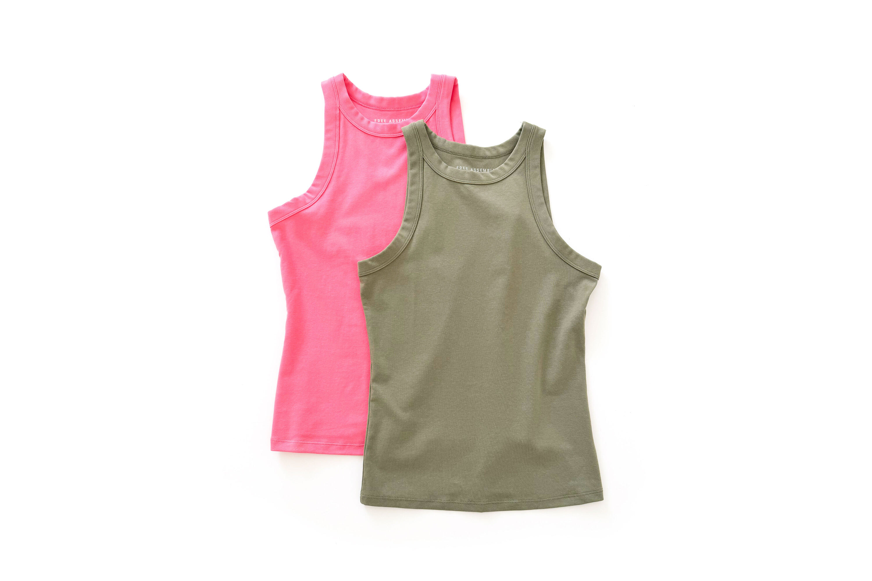 Free Assembly Cutaway Tank Top