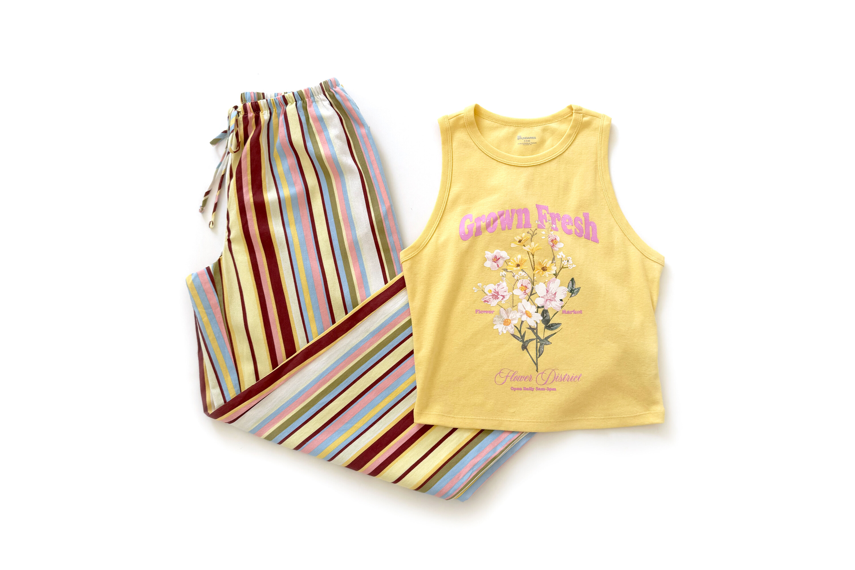 No Boundaries Graphic Tank Top & Beach Pant