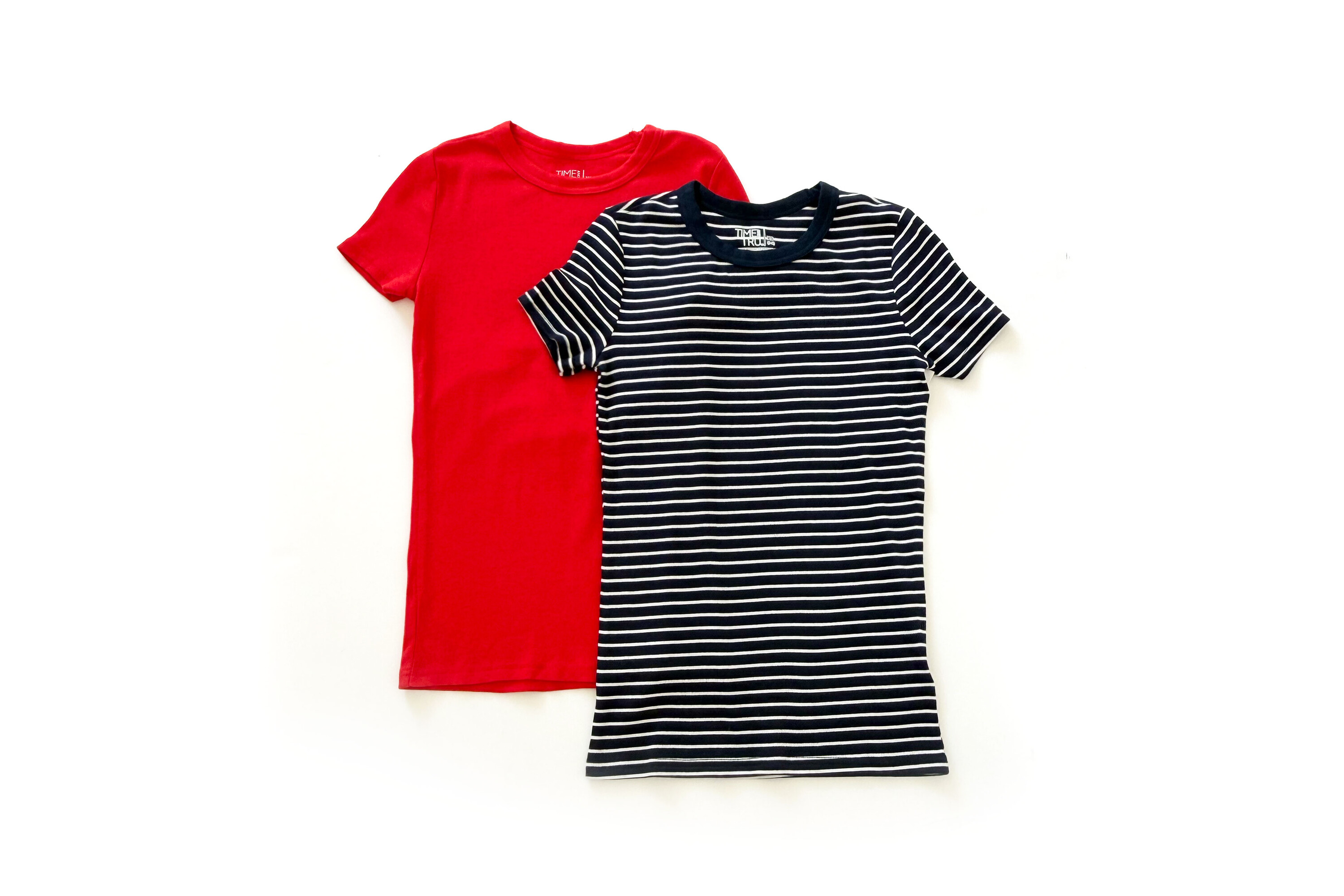 Time and Tru Short Sleeve Ribbed Tee