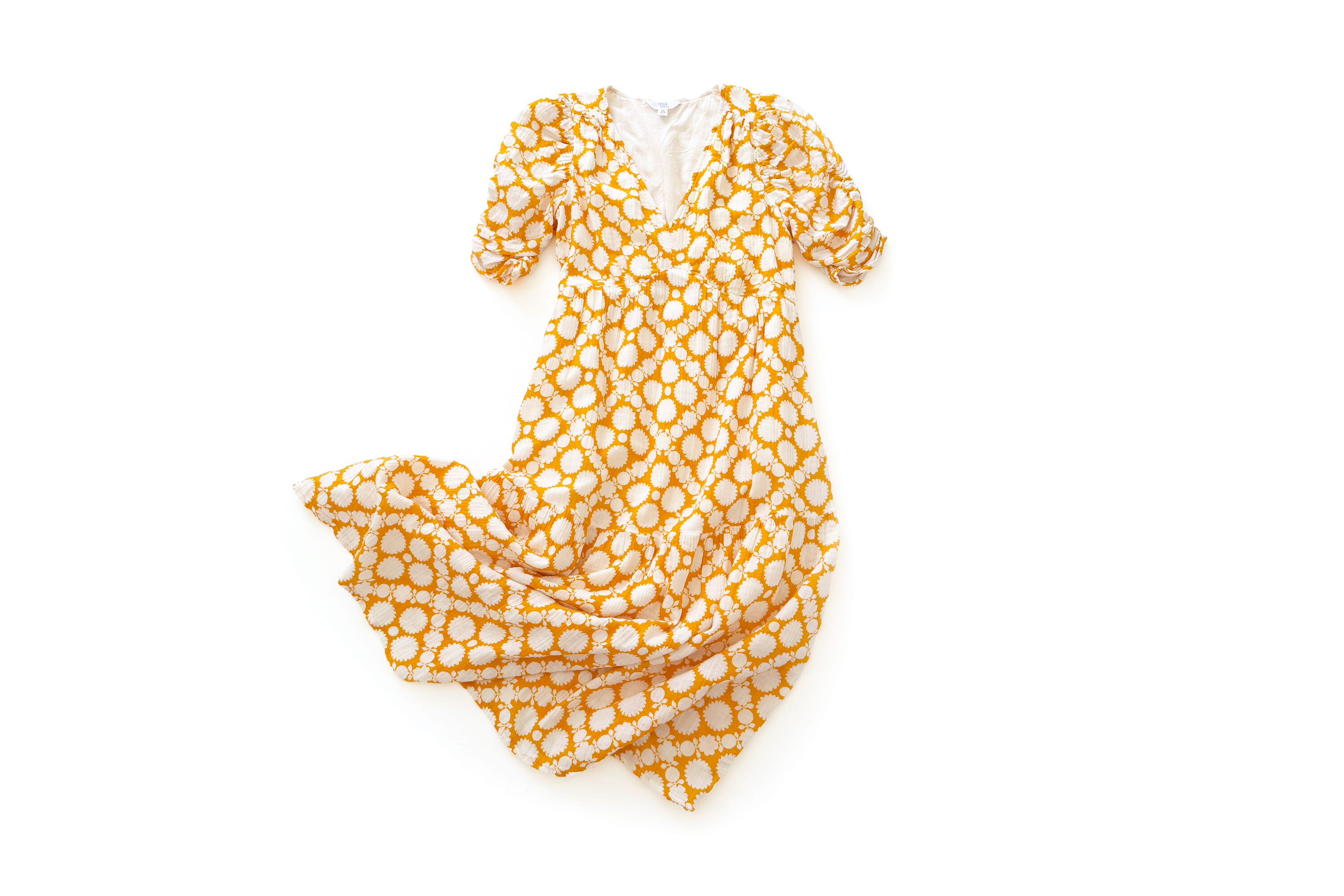 Time and Tru Cotton Tiered Midi Dress