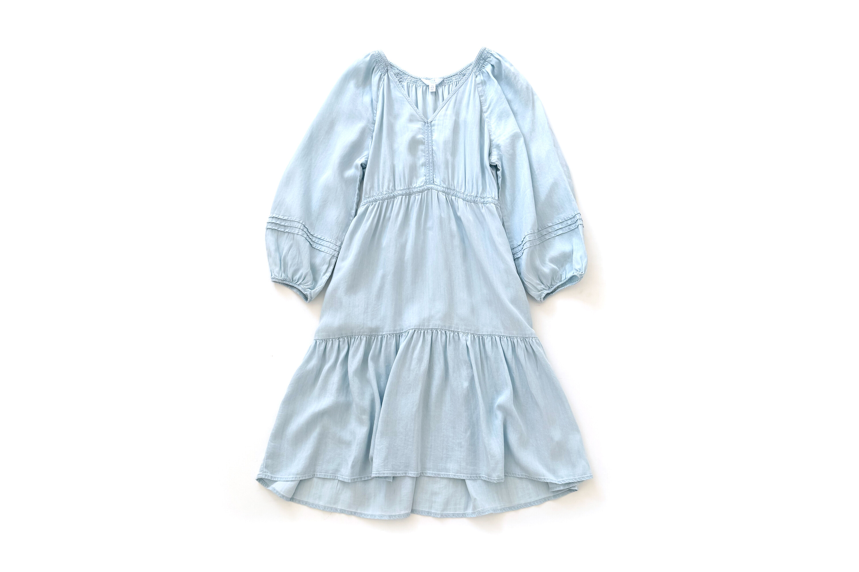 Time and Tru Tiered Mini Dress with ¾ Sleeves