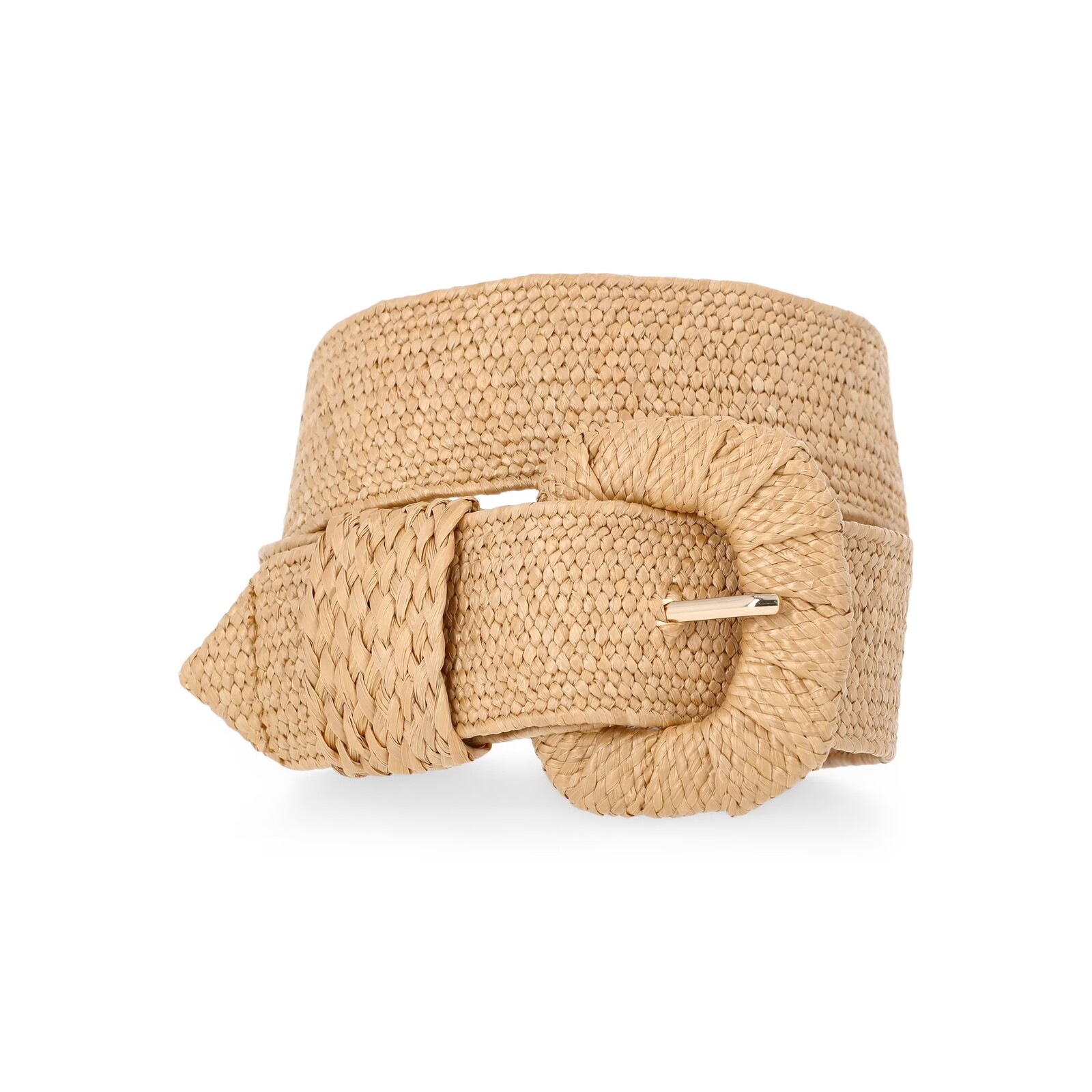 Time and Tru Raffia Stretch Belt