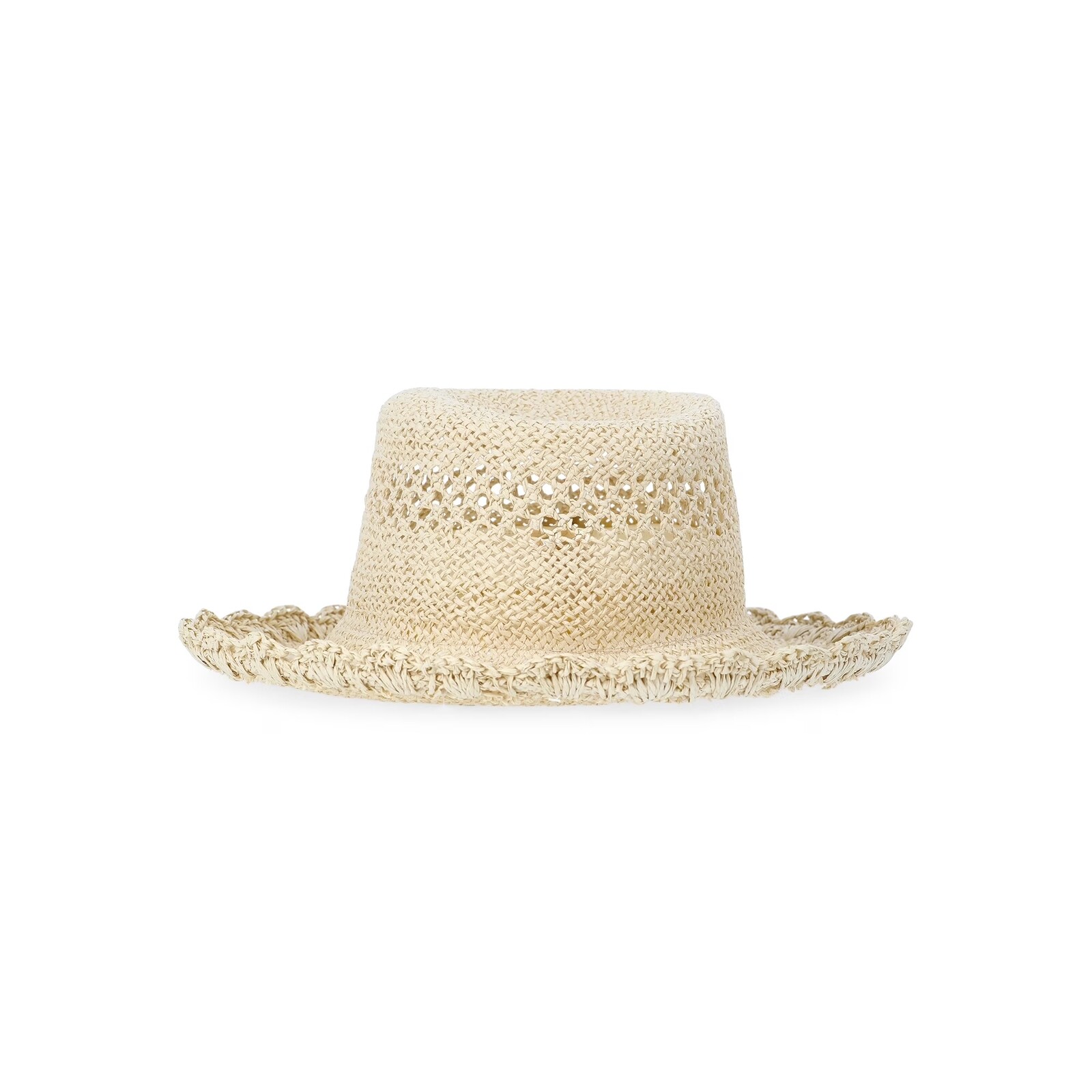 Time and Tru Handmade Paper Straw Bucket Hat