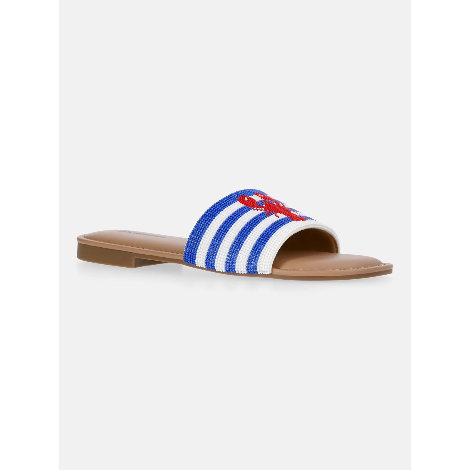 No Boundaries Beaded Slide Sandals