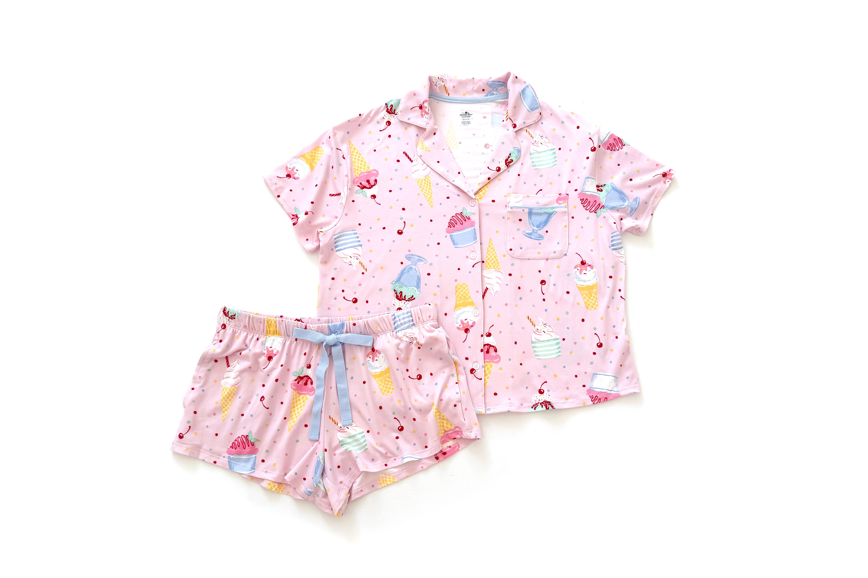 Way To Celebrate Fourth of July Notch Collar Pajama Set