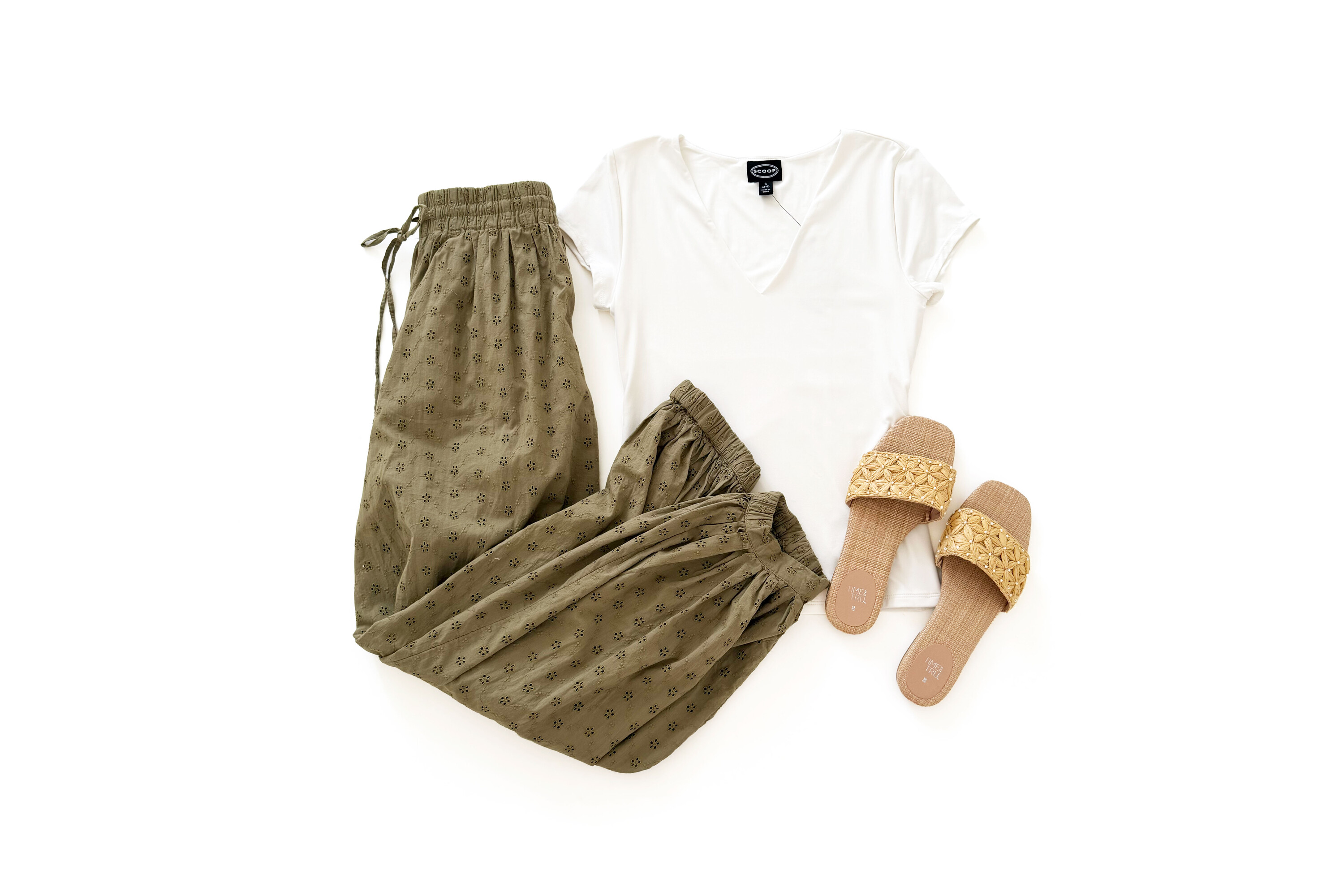 Scoop Tee & Harem Pant Outfit Idea