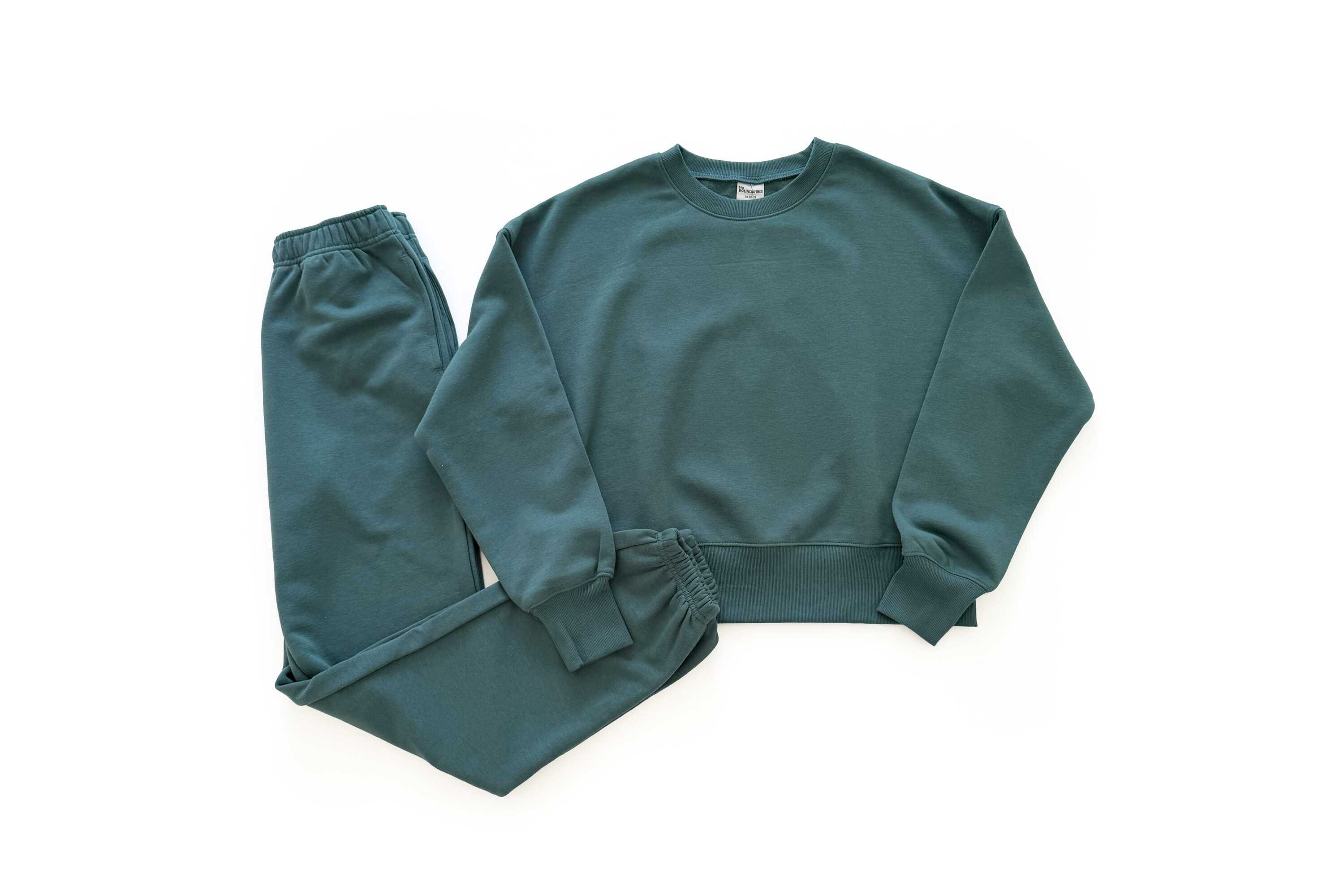No Boundaries Boxy Fleece Sweatshirt & Joggers