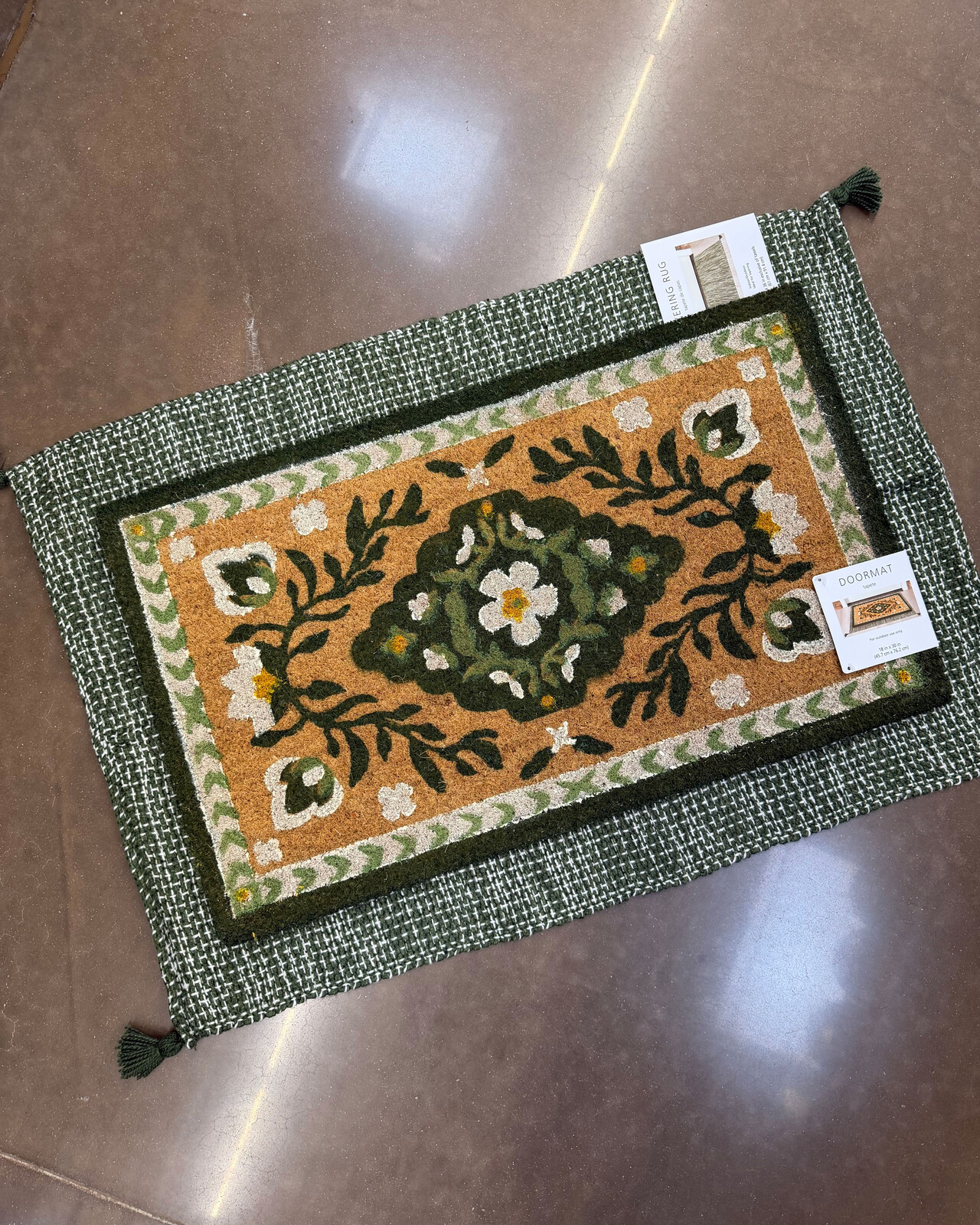Home Decor Collection Persian Doormat & Layering Rug