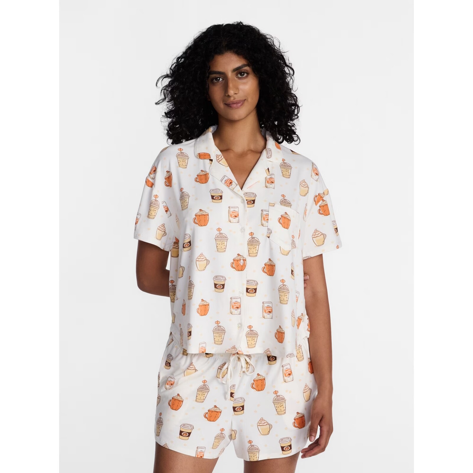 Way To Celebrate Halloween Notch Collar Pajama Set