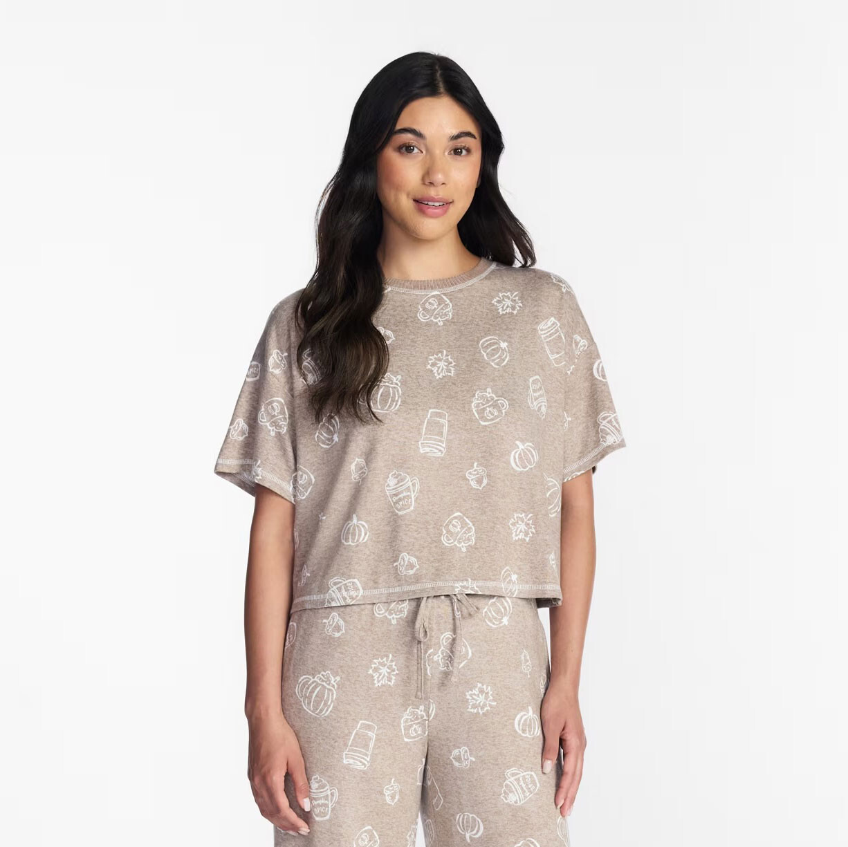 Way To Celebrate Halloween Hacci Knit Short Sleeve Sleep Shirt