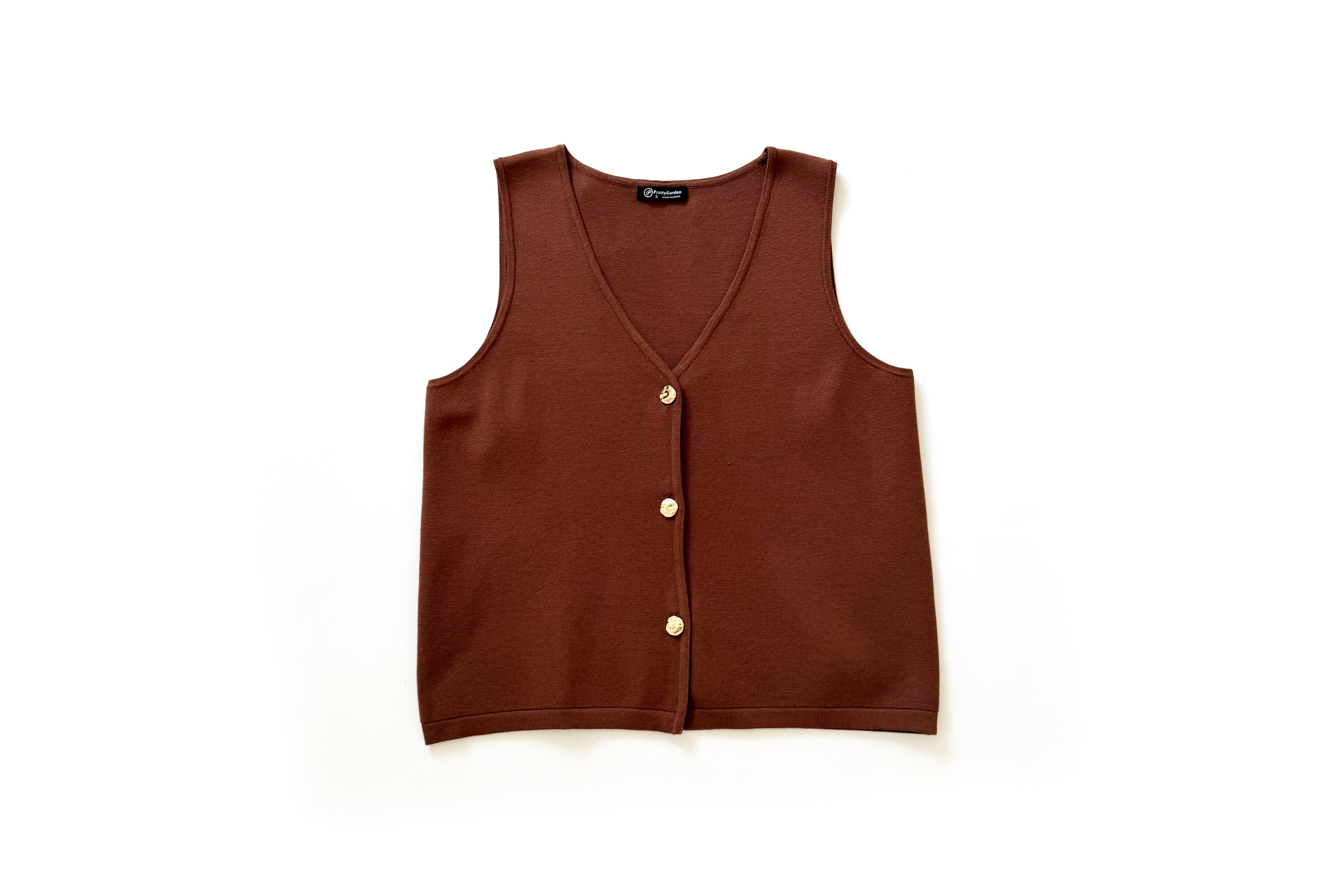 Pretty Garden Button Up Sweater Vest